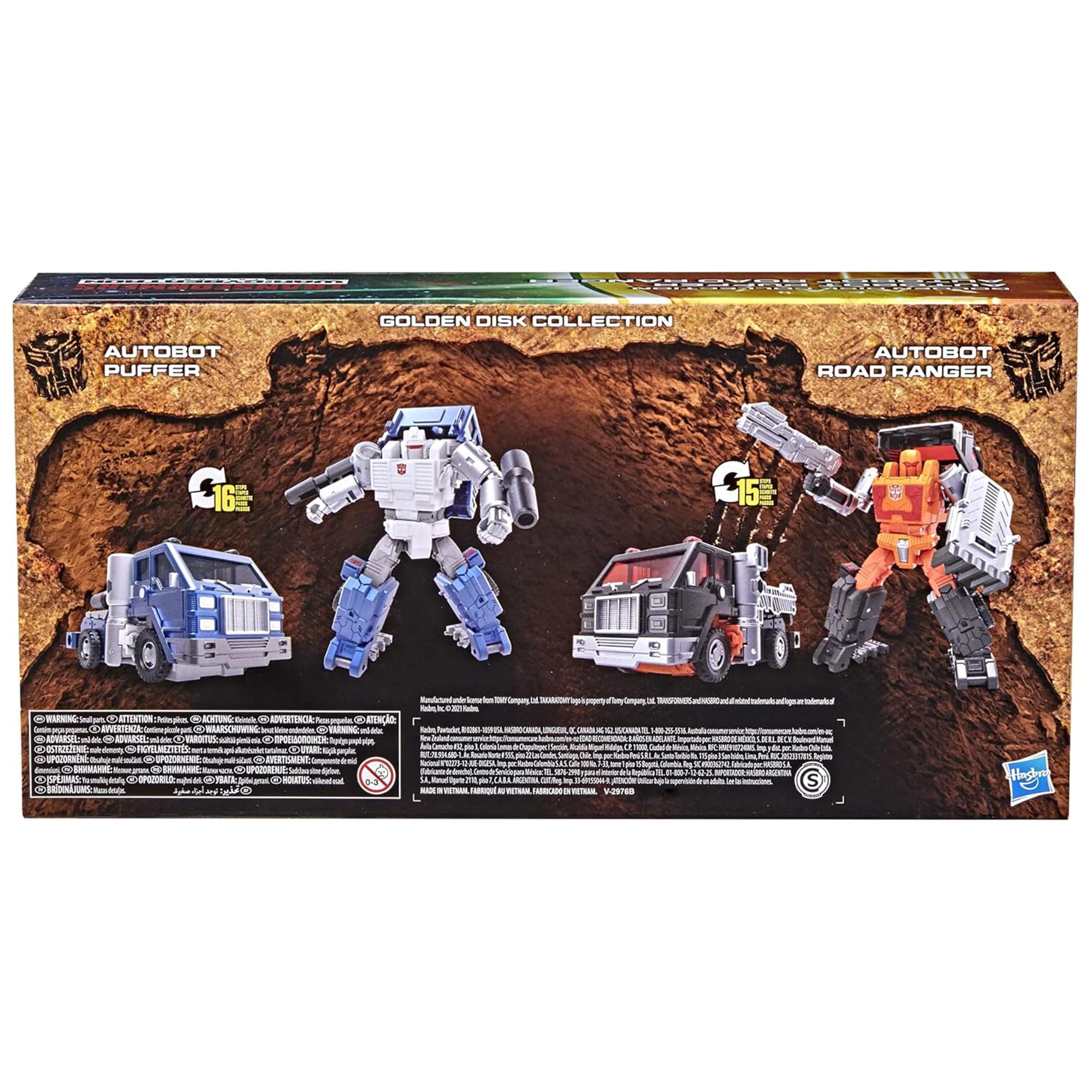 Transformers Golden Disk Collection Road Ranger and Puffer