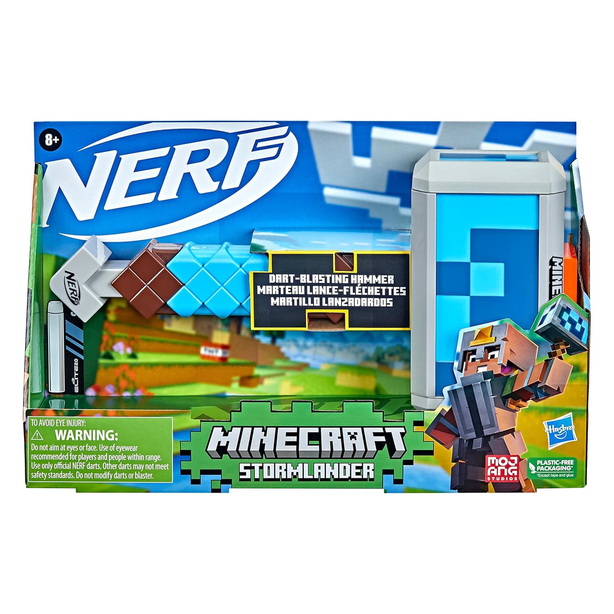 Minecraft Nerf Stormlander Dart-Blasting Hammer