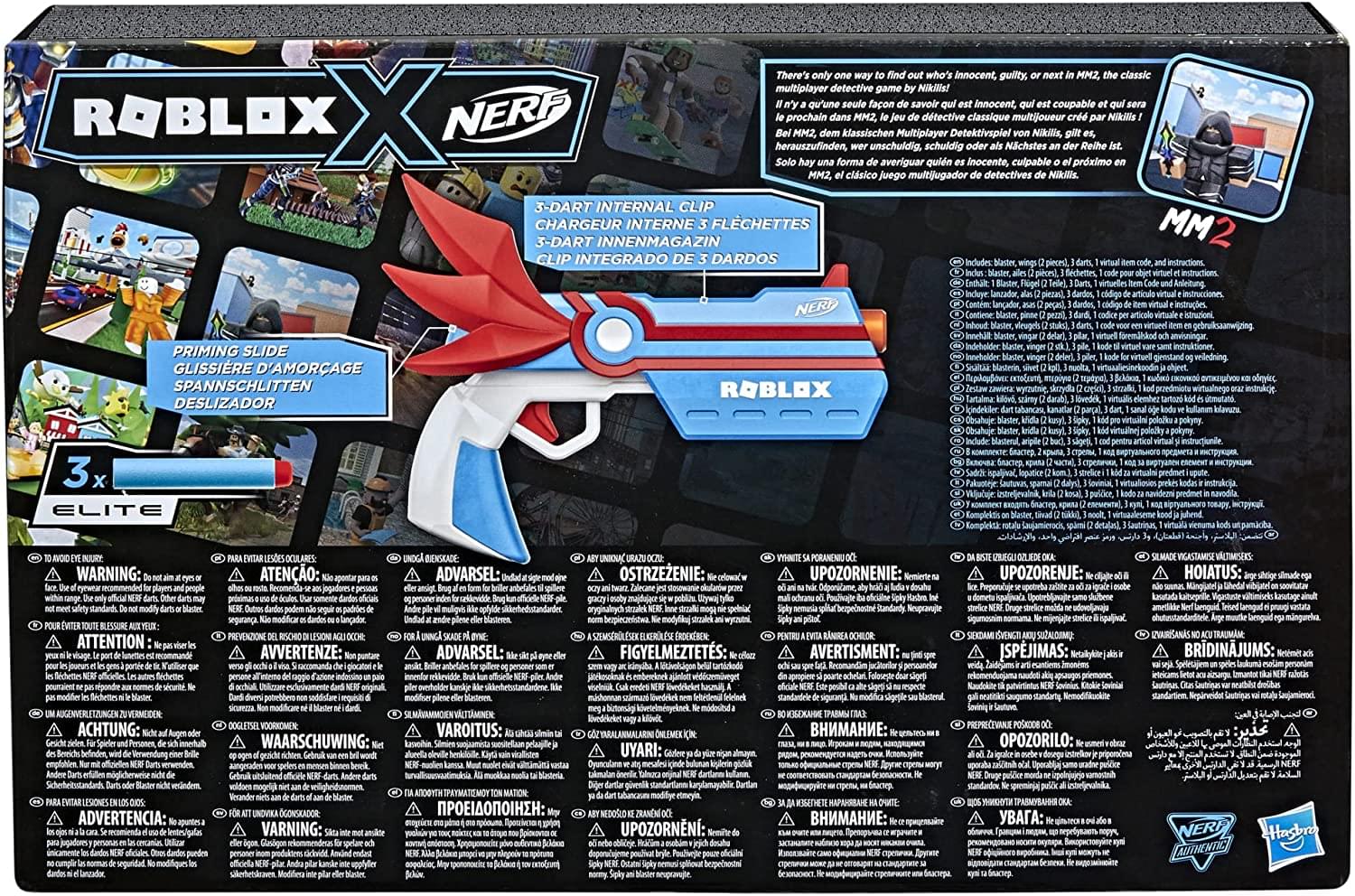 Nerf Roblox MM2: DartBringer Blaster ( NEW 2022 ) Includes Code