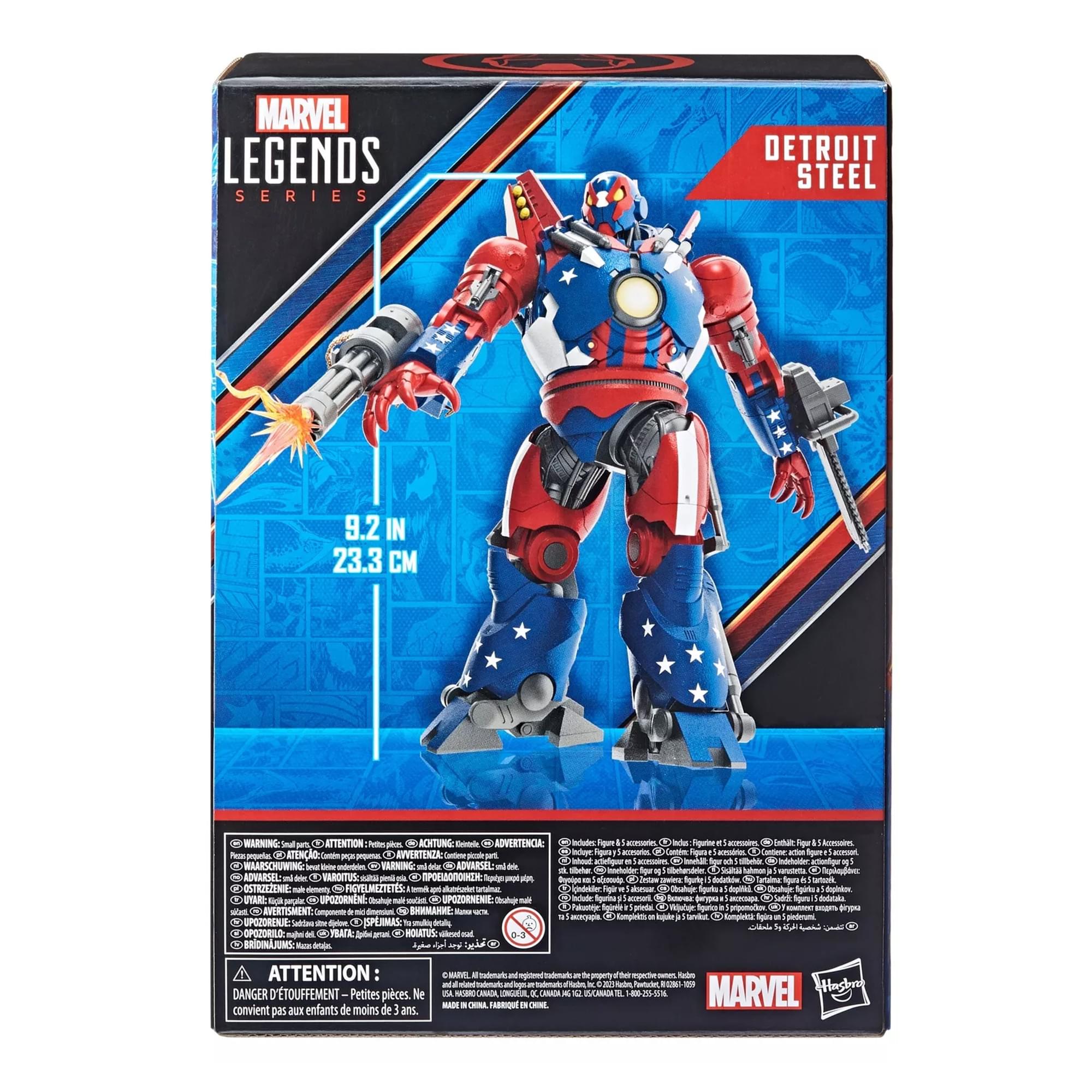 Hasbro Marvel Legends Series Detroit Steel Iron Man 9" Action Figure
