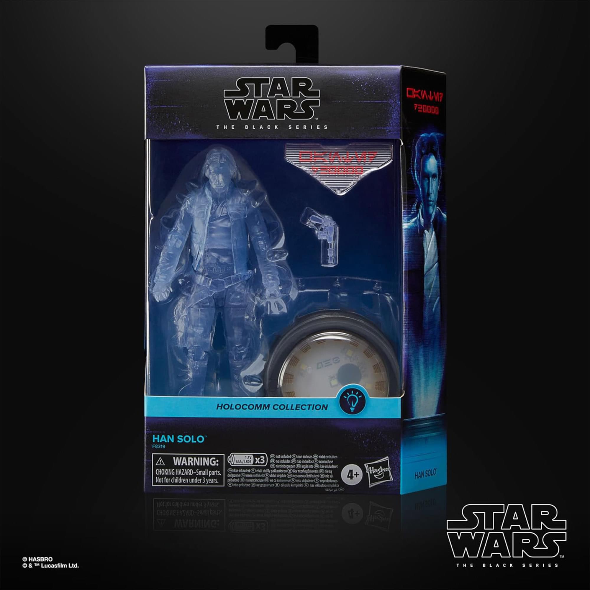 Star Wars The Black Series 6 inch Action Figure | Holocomm Han Solo