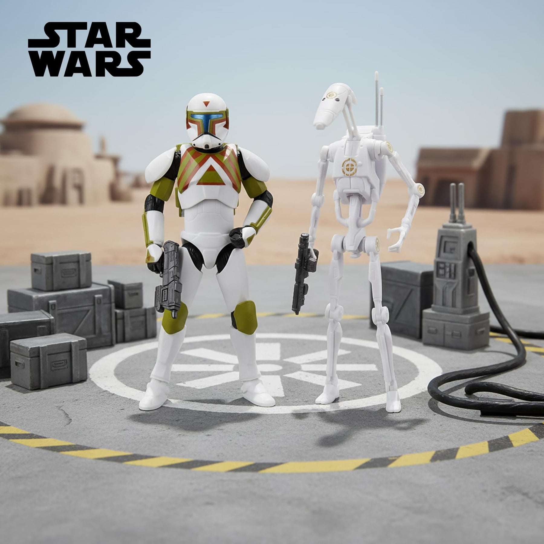 Star Wars 6-Inch Urban Fighter Clone Commando and B1 Battle Droid Figure Set