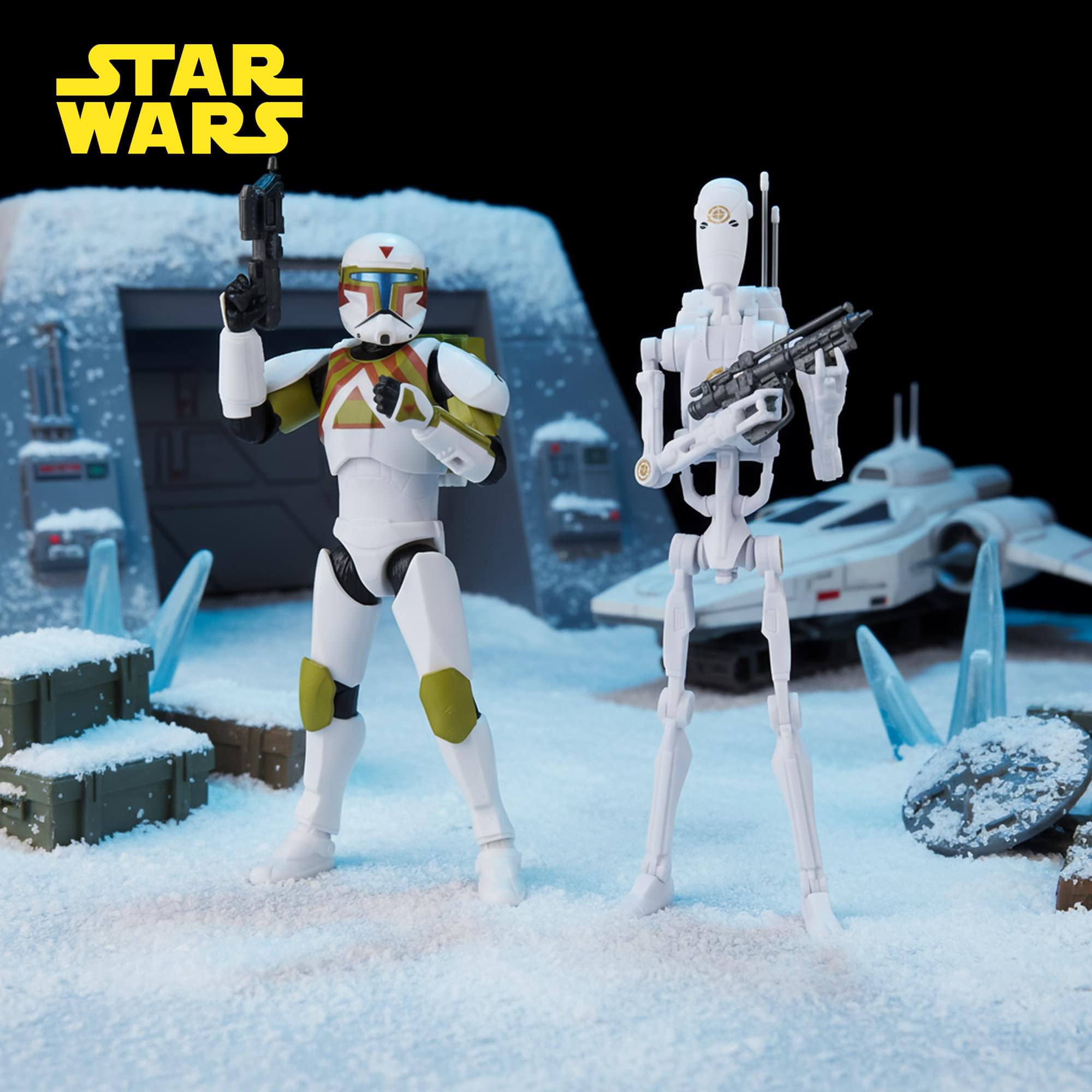 Star Wars 6-Inch Urban Fighter Clone Commando and B1 Battle Droid Figure Set