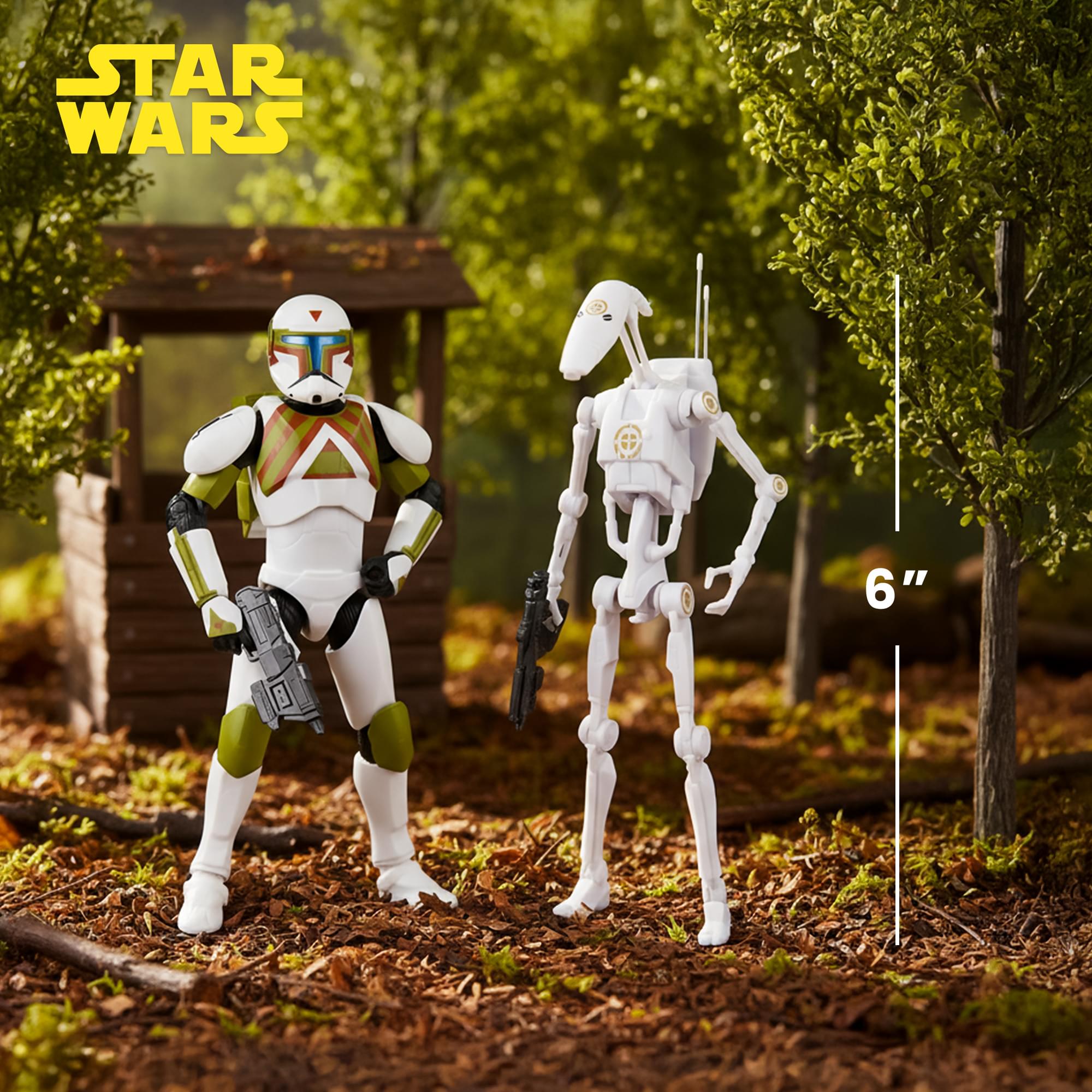 Star Wars 6-Inch Urban Fighter Clone Commando and B1 Battle Droid Figure Set
