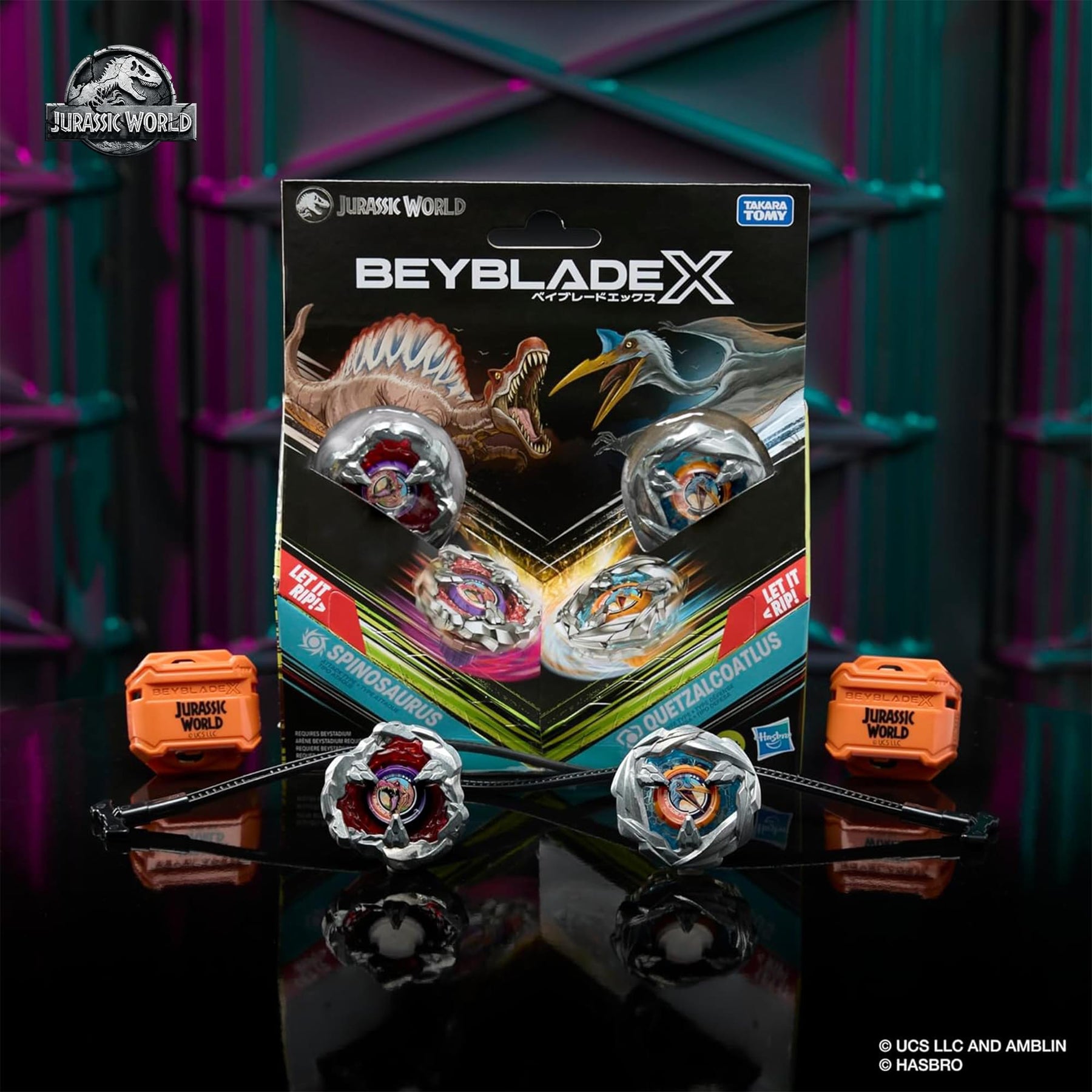 Beyblade X Jurassic World Spinosaurus vs. Quetzalcoatlus 2 Pack