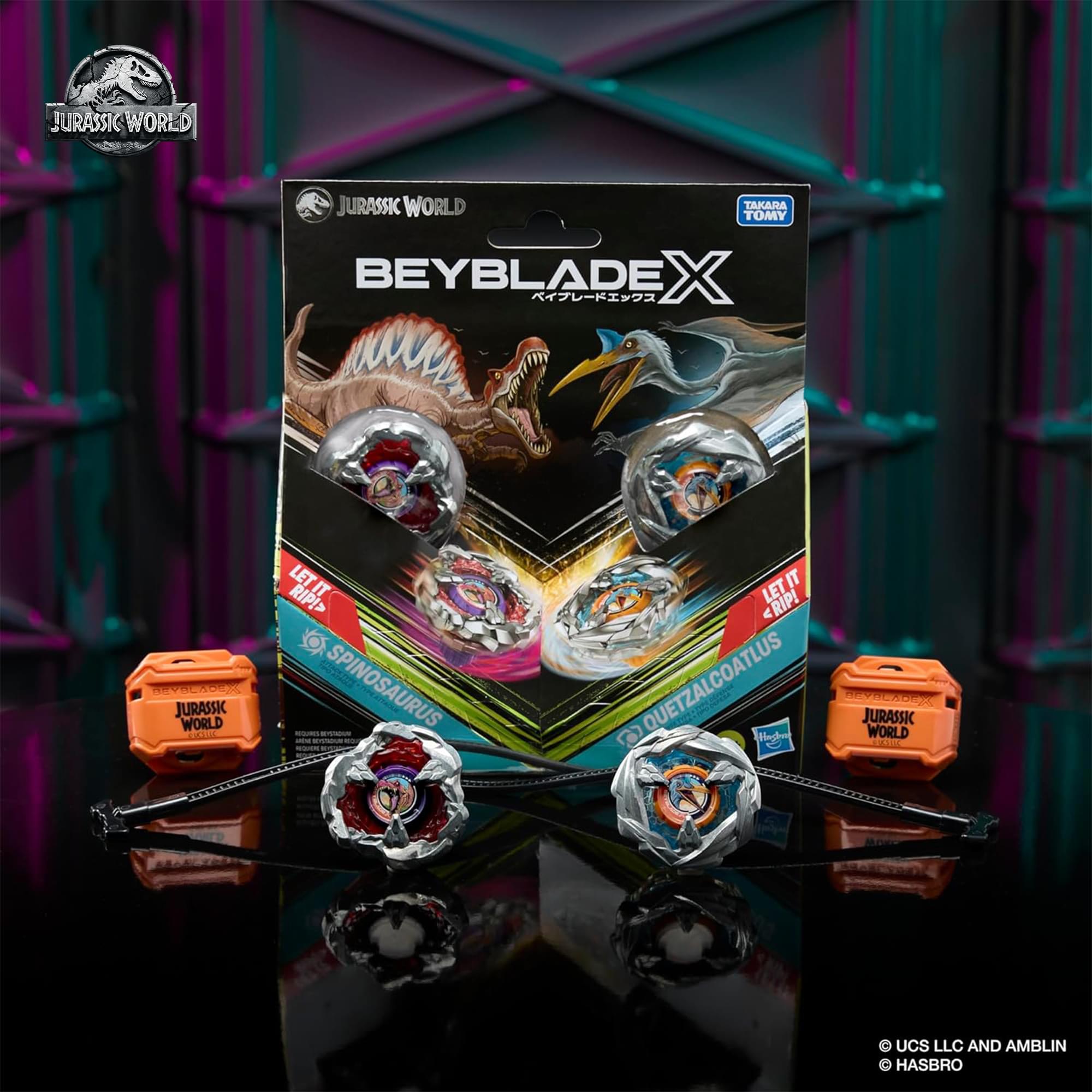 Beyblade X Jurassic World Spinosaurus vs. Quetzalcoatlus 2 Pack
