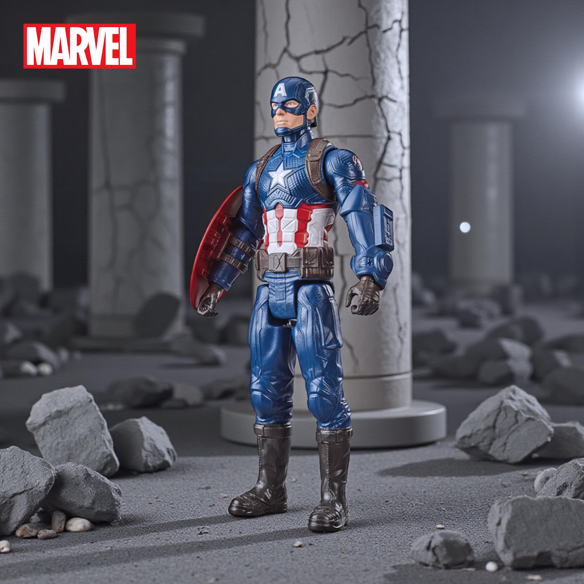 Marvel Avengers Titan Hero Captain America Action Figure