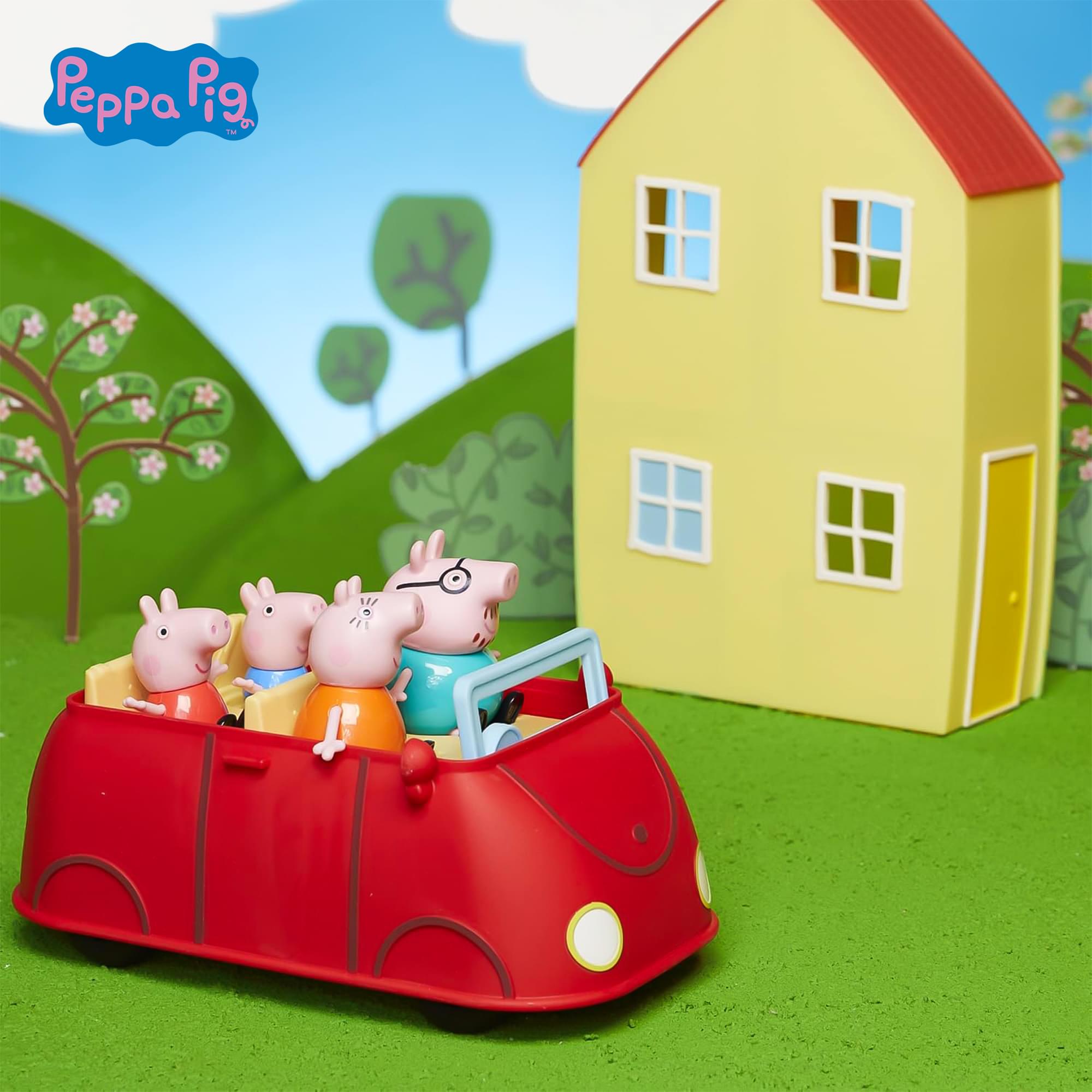 Peppa Pig Family Home Playset With 4 Figures and Car