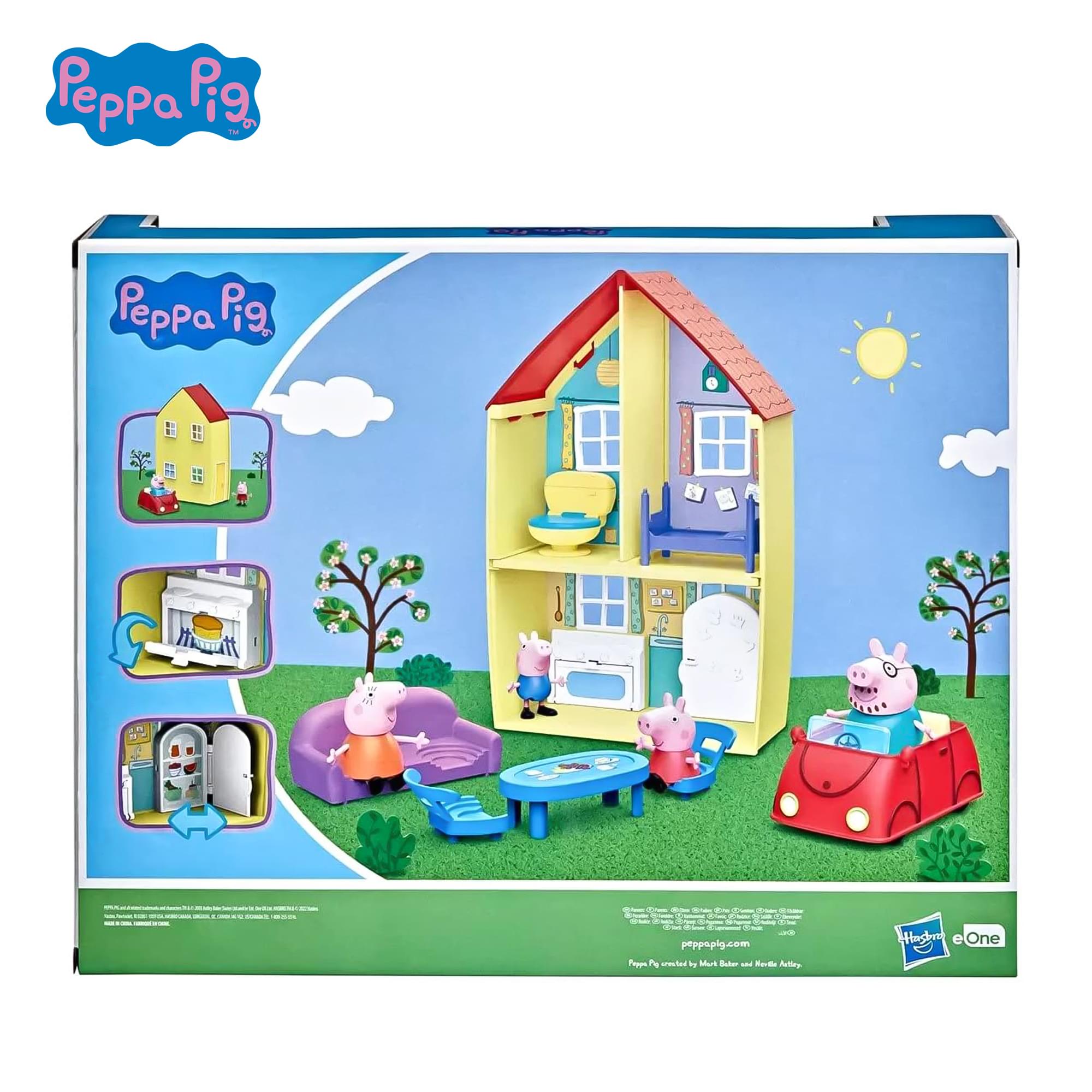 Peppa Pig Family Home Playset With 4 Figures and Car