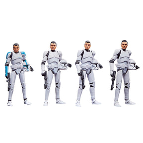 Star Wars 3.75 Inch Action Figure 4-Pack | Phase I Clone Troopers