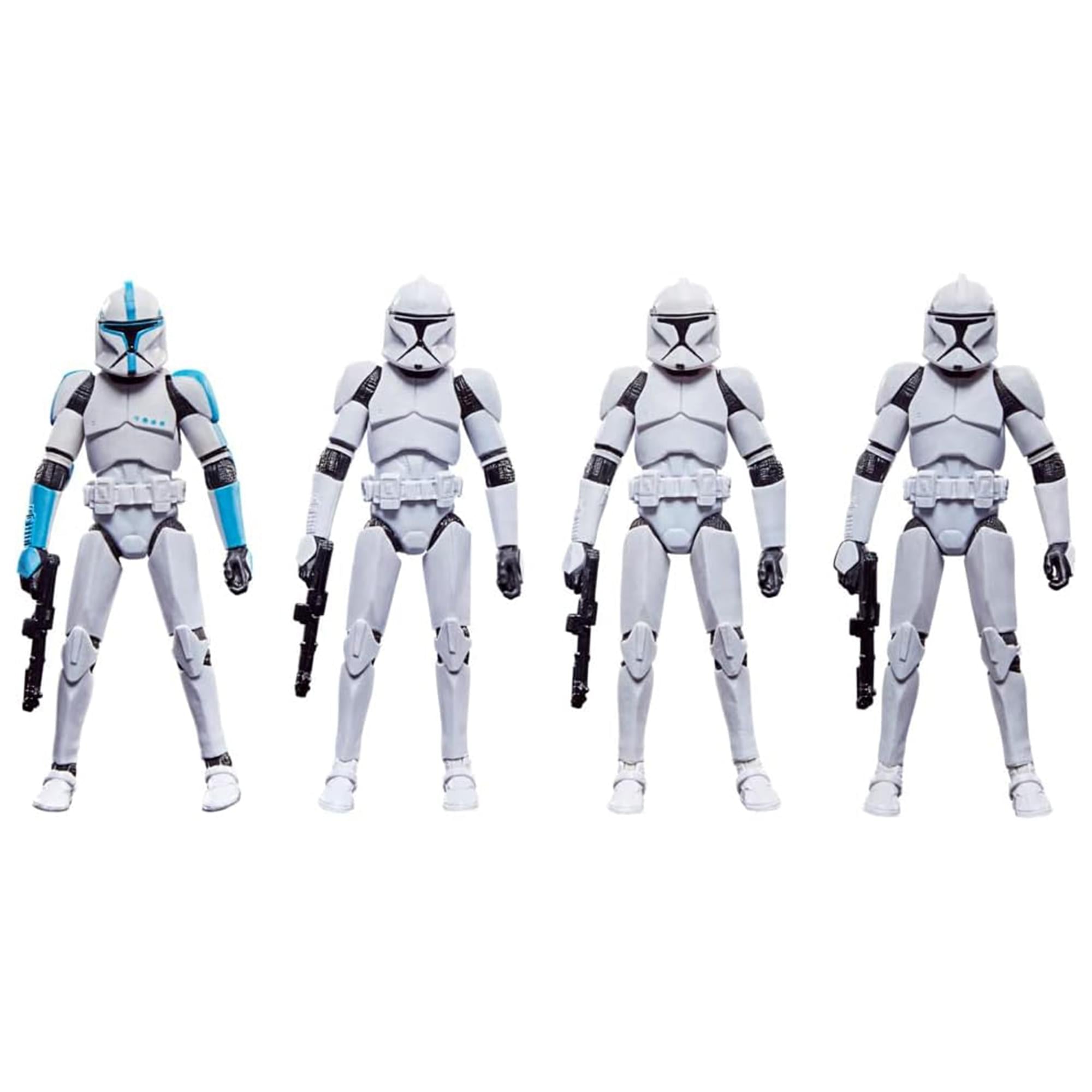 Star Wars 3.75 Inch Action Figure 4-Pack | Phase I Clone Troopers