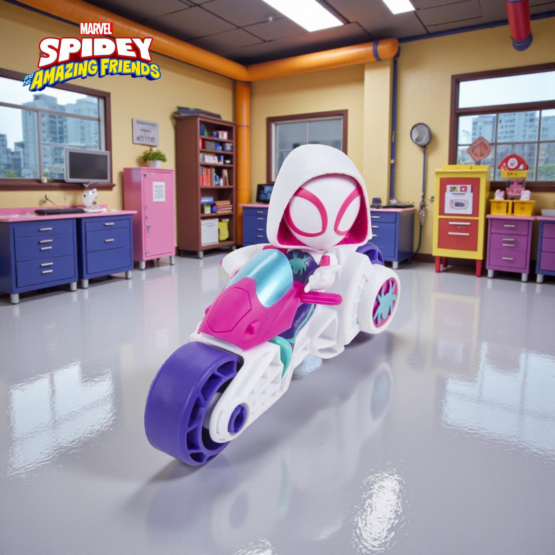 Marvel Spidey and Friends Figure & Motorcycle | Ghost-Spider