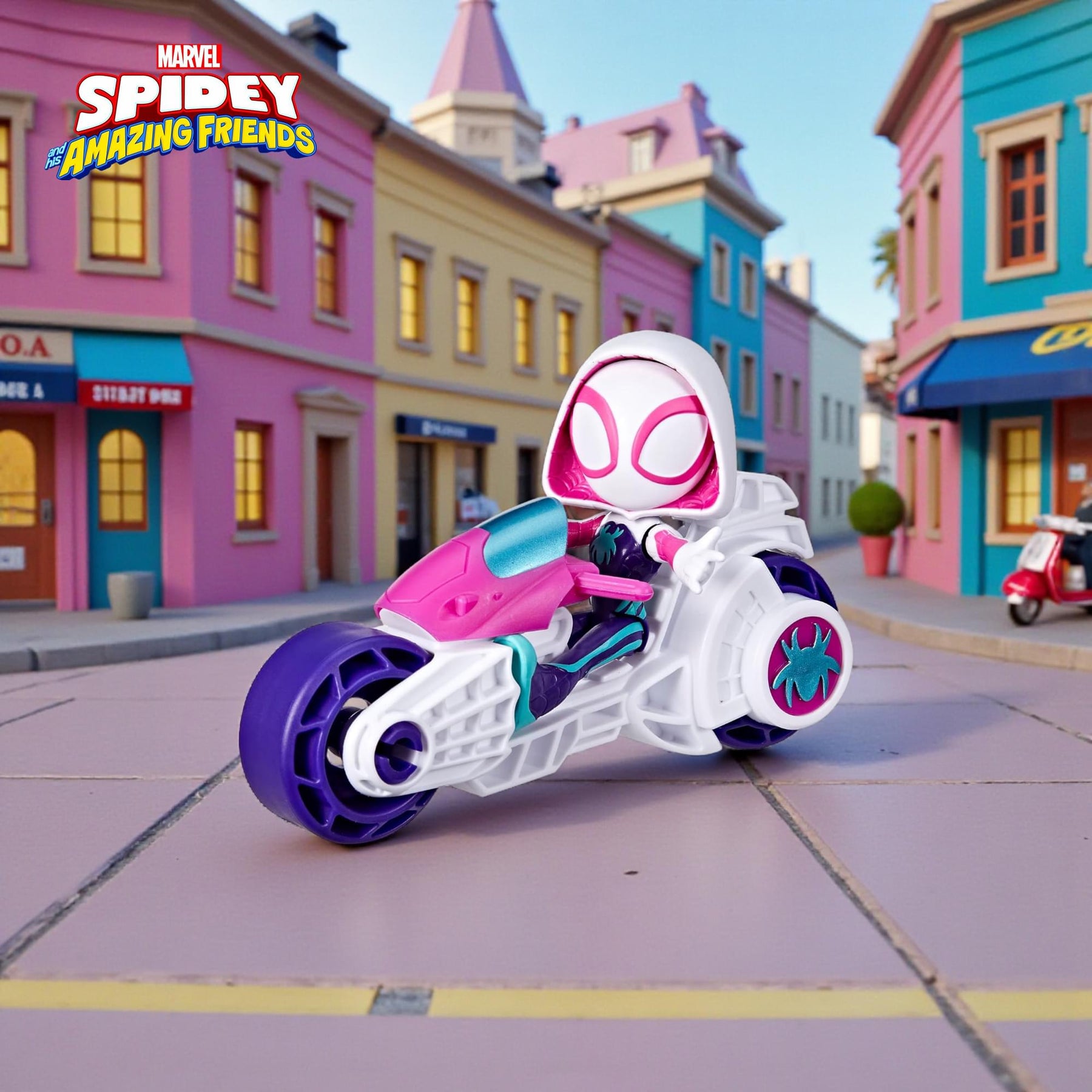 Marvel Spidey and Friends Figure & Motorcycle | Ghost-Spider