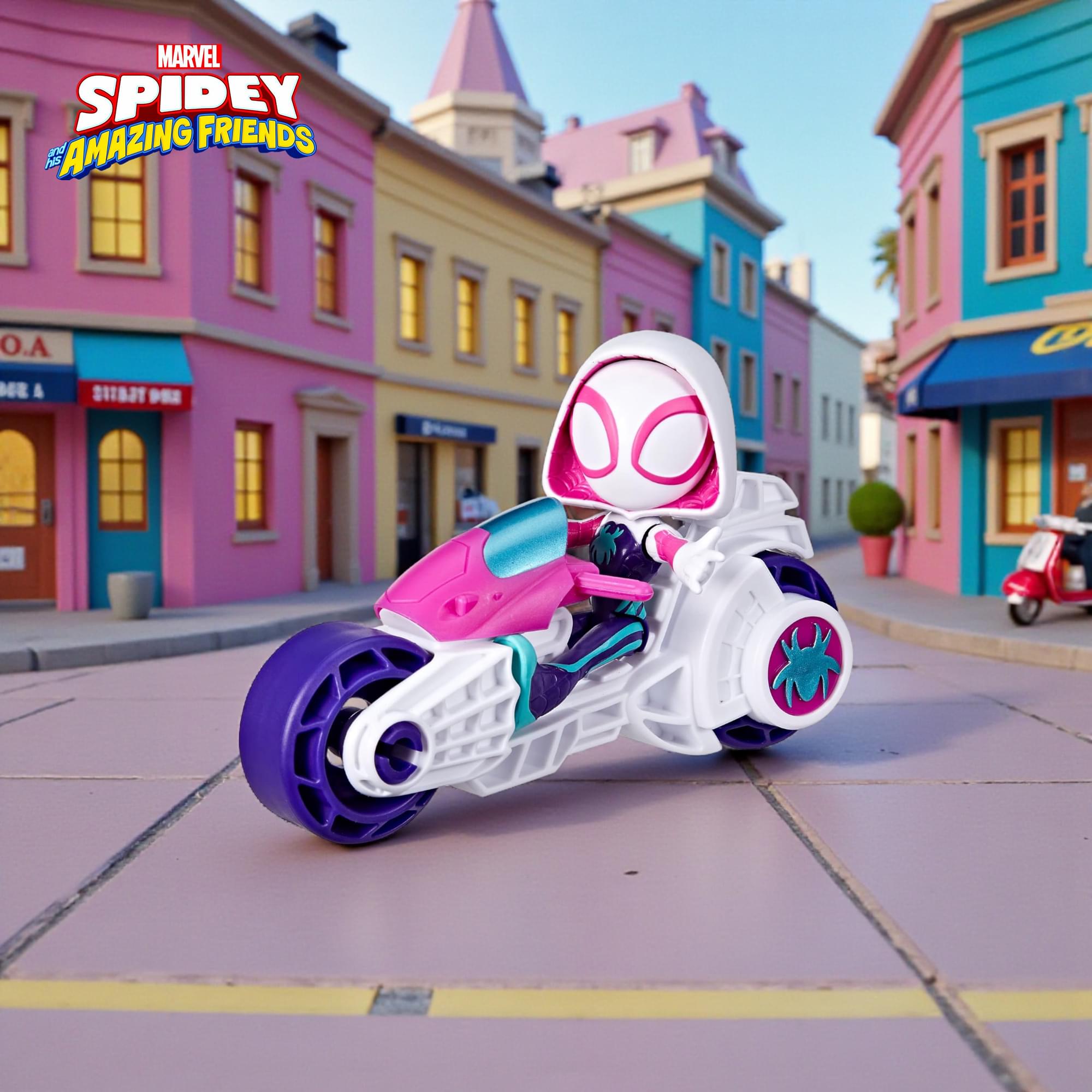 Marvel Spidey and Friends Figure & Motorcycle | Ghost-Spider