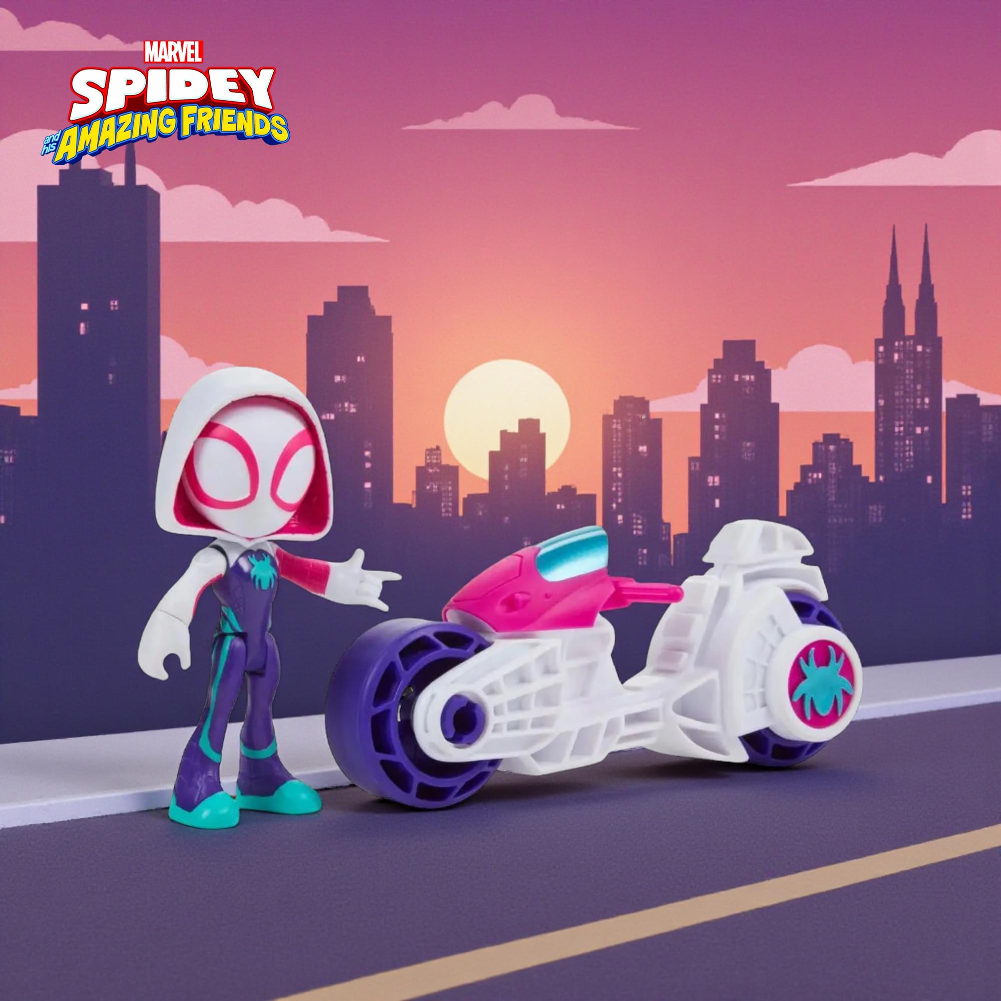 Marvel Spidey and Friends Figure & Motorcycle | Ghost-Spider