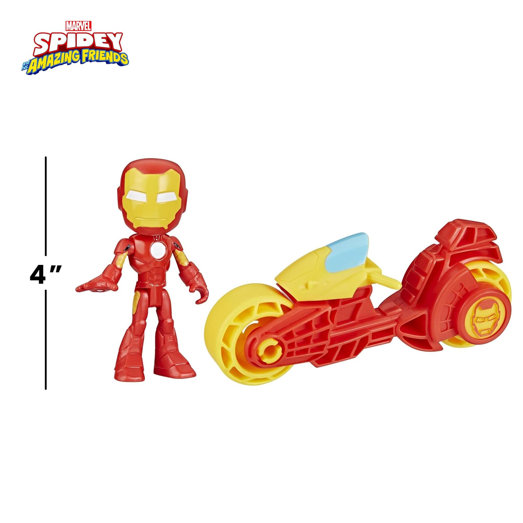 Marvel Spidey and Friends Figure & Motorcycle | Iron Man