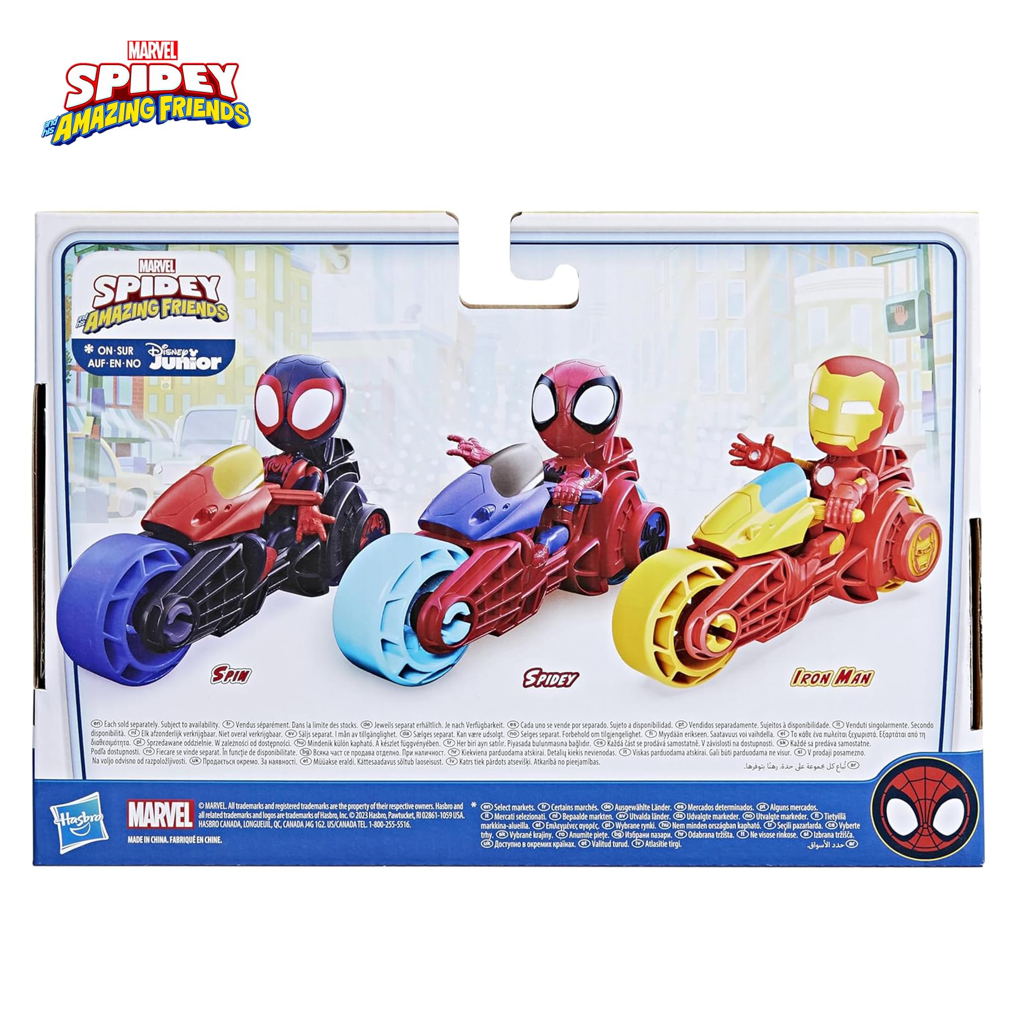 Marvel Spidey and Friends Figure & Motorcycle | Iron Man