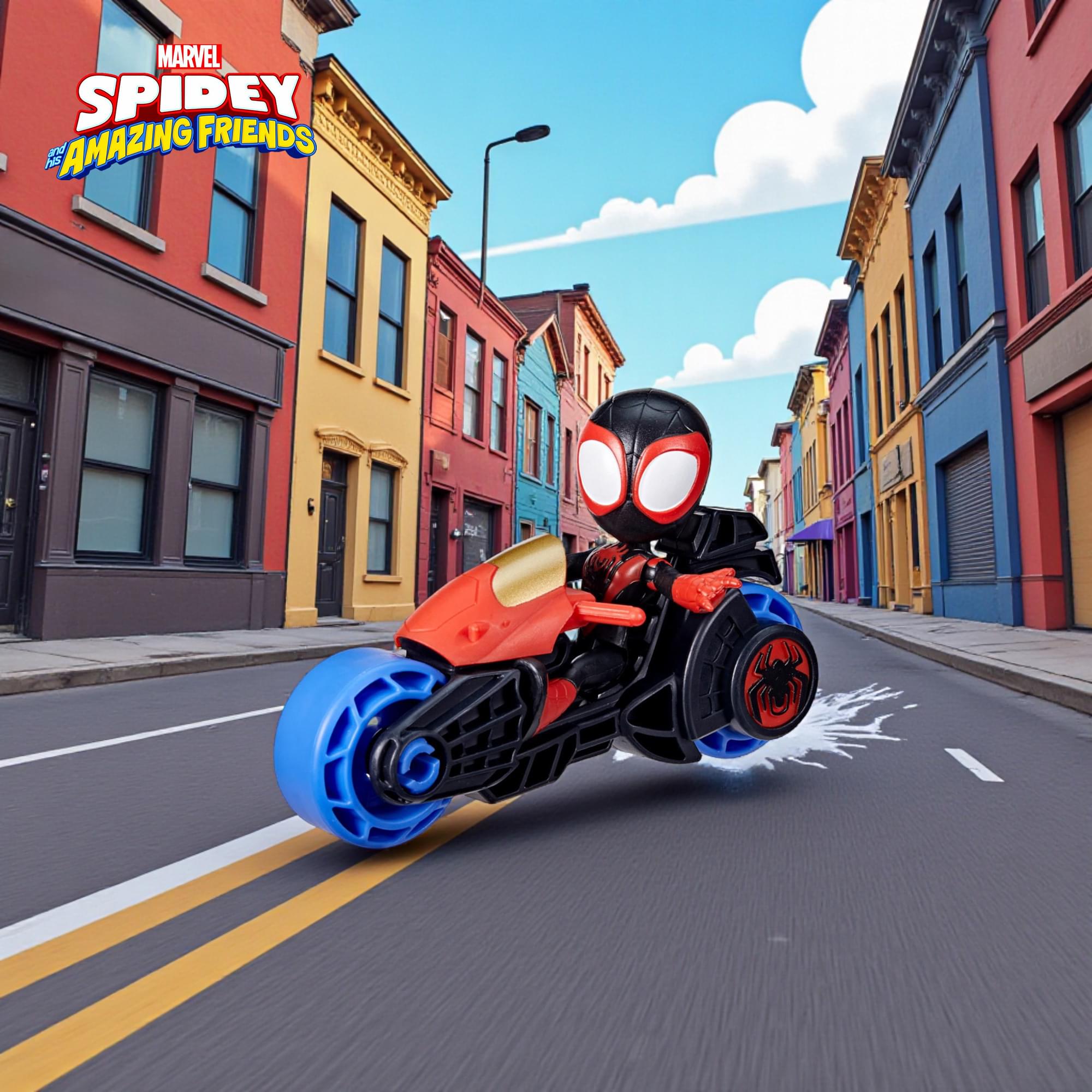 Marvel Spidey and Friends Figure & Motorcycle | Miles Morales