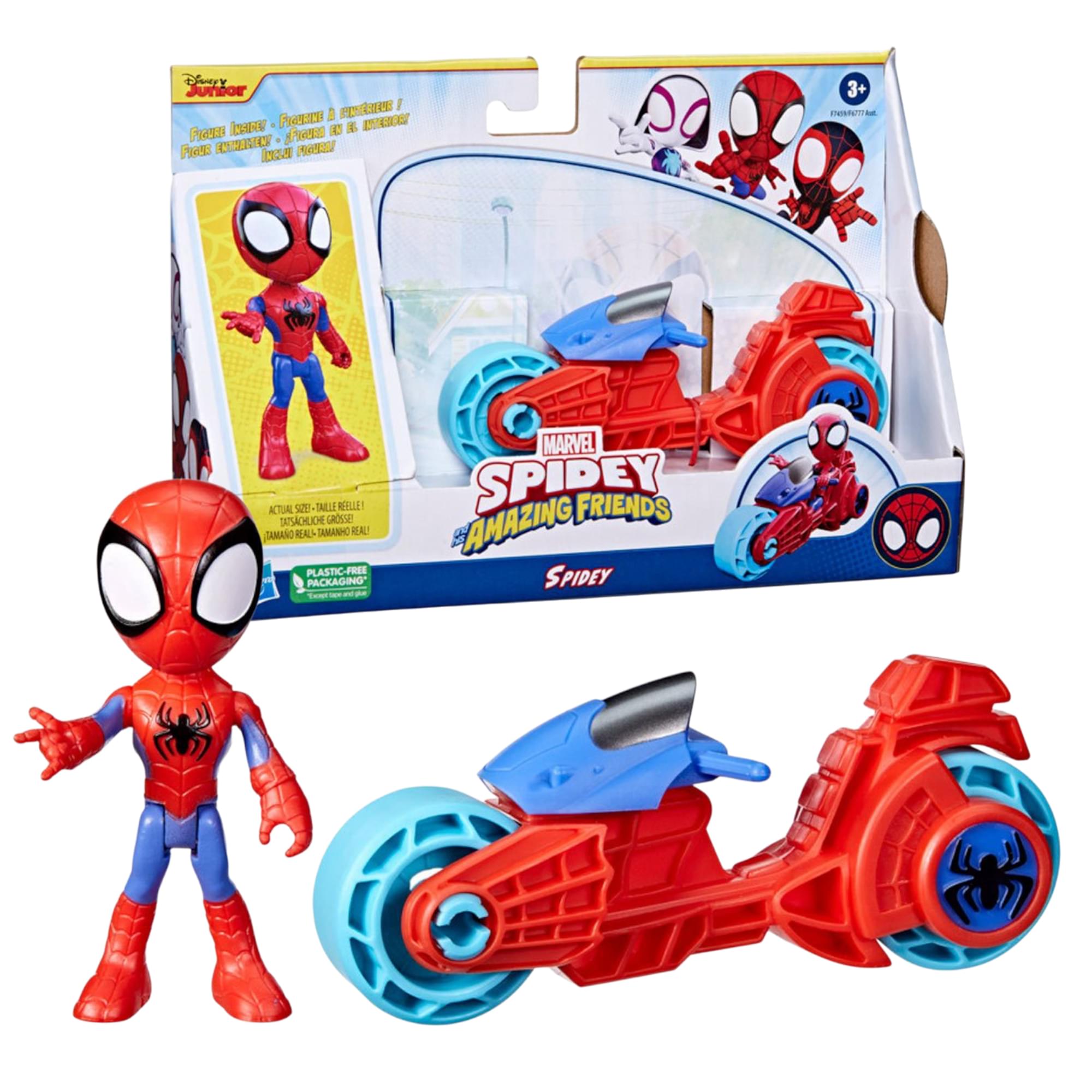 Marvel Spidey and Friends Figure & Motorcycle | Spidey
