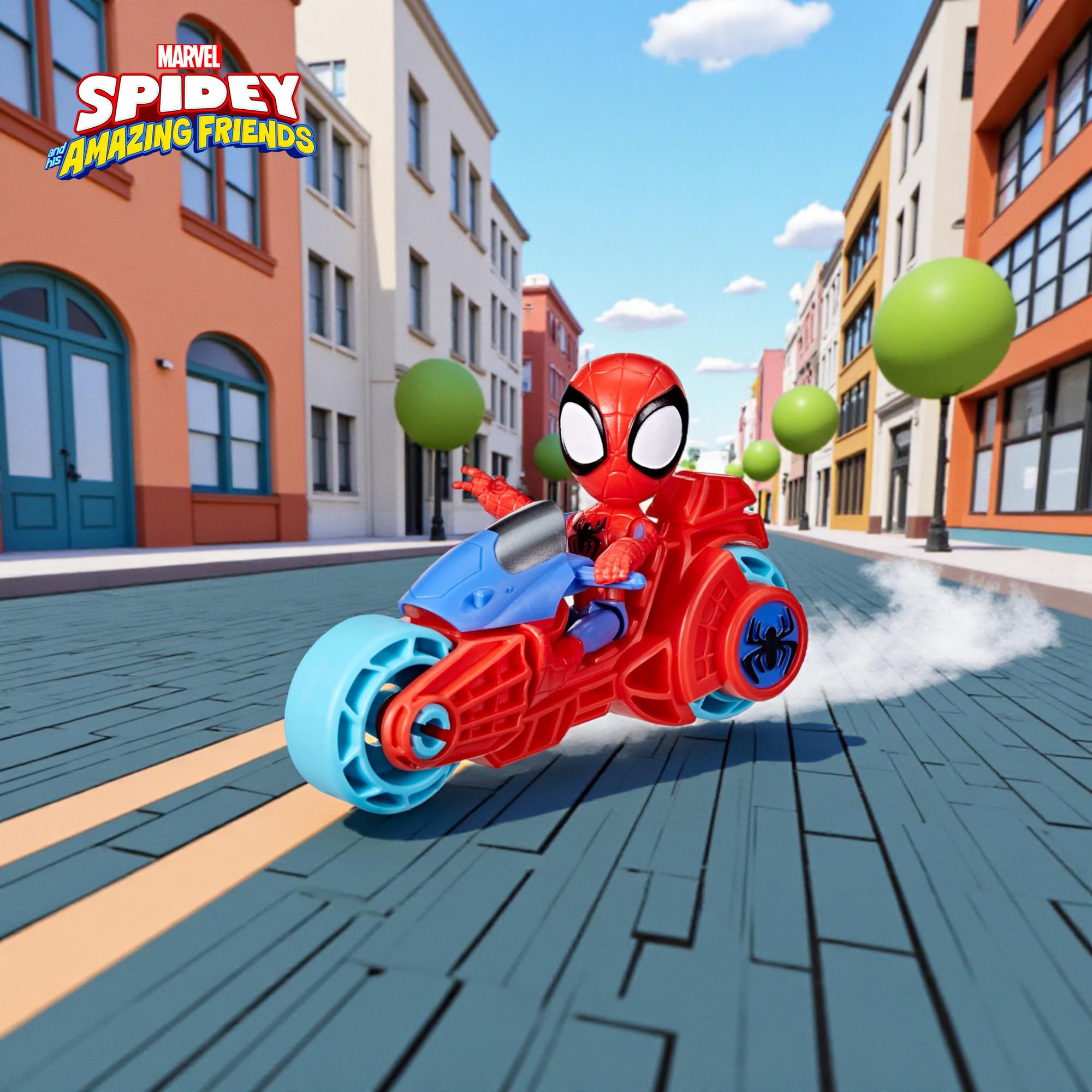 Marvel Spidey and Friends Figure & Motorcycle | Spidey
