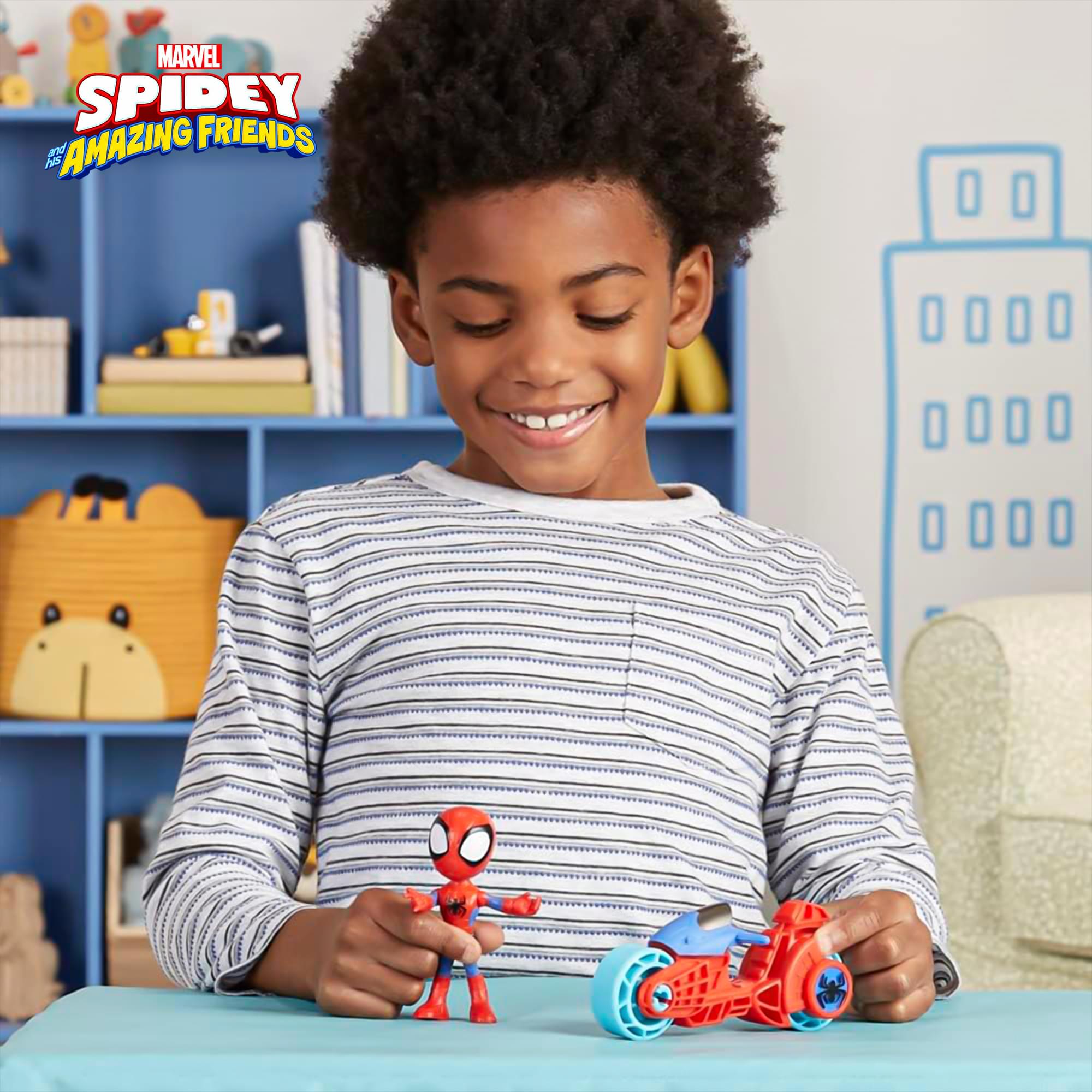 Marvel Spidey and Friends Figure & Motorcycle | Spidey