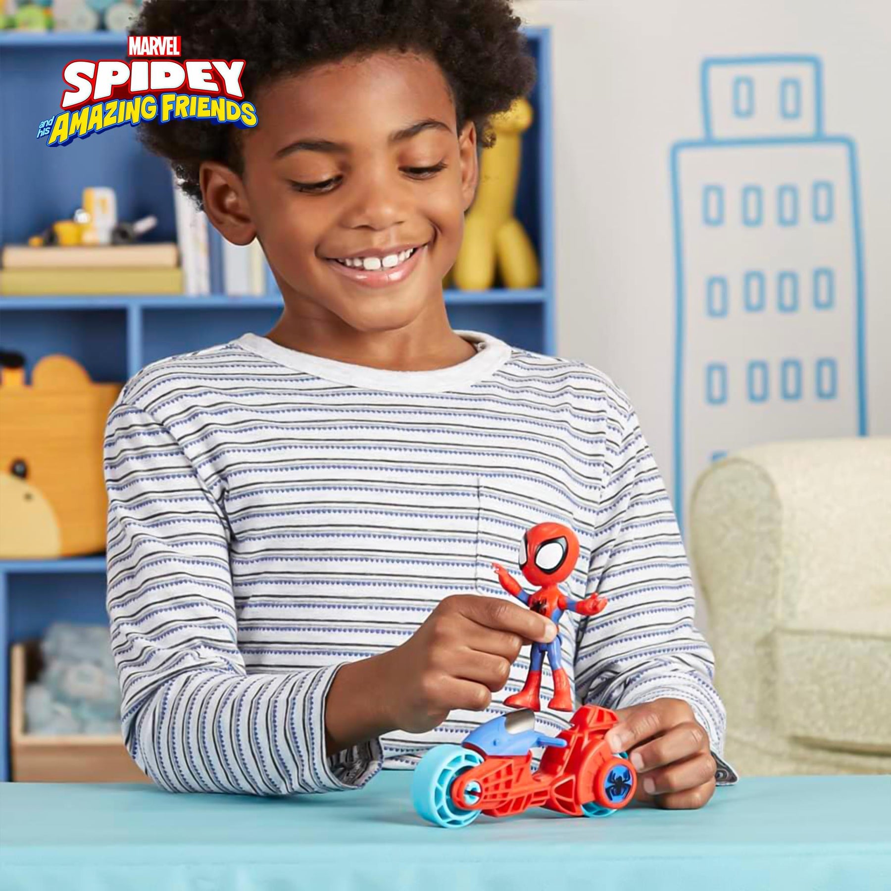 Marvel Spidey and Friends Figure & Motorcycle | Spidey