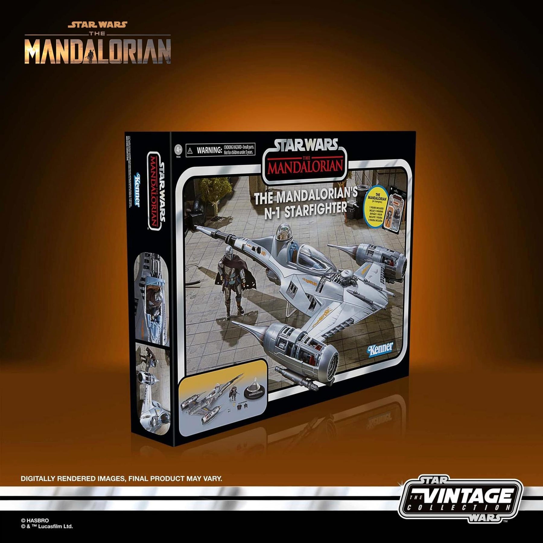Star Wars The Mandalorian 3.75 Inch Action Figure and N-1 Starfighter Playset