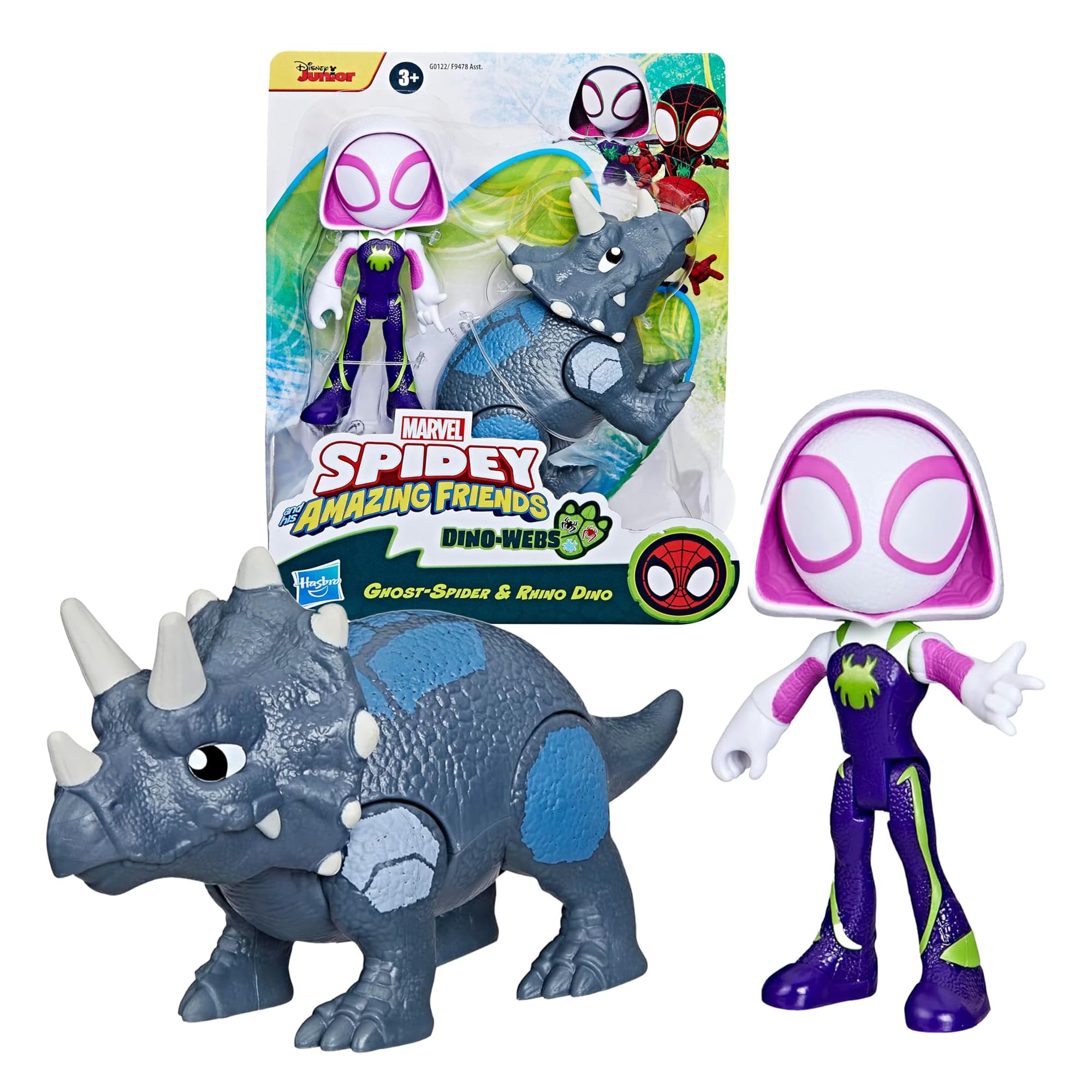 Marvel Spidey Dino-Webs | Ghost-Spider & Rhino Dino | Free Shipping