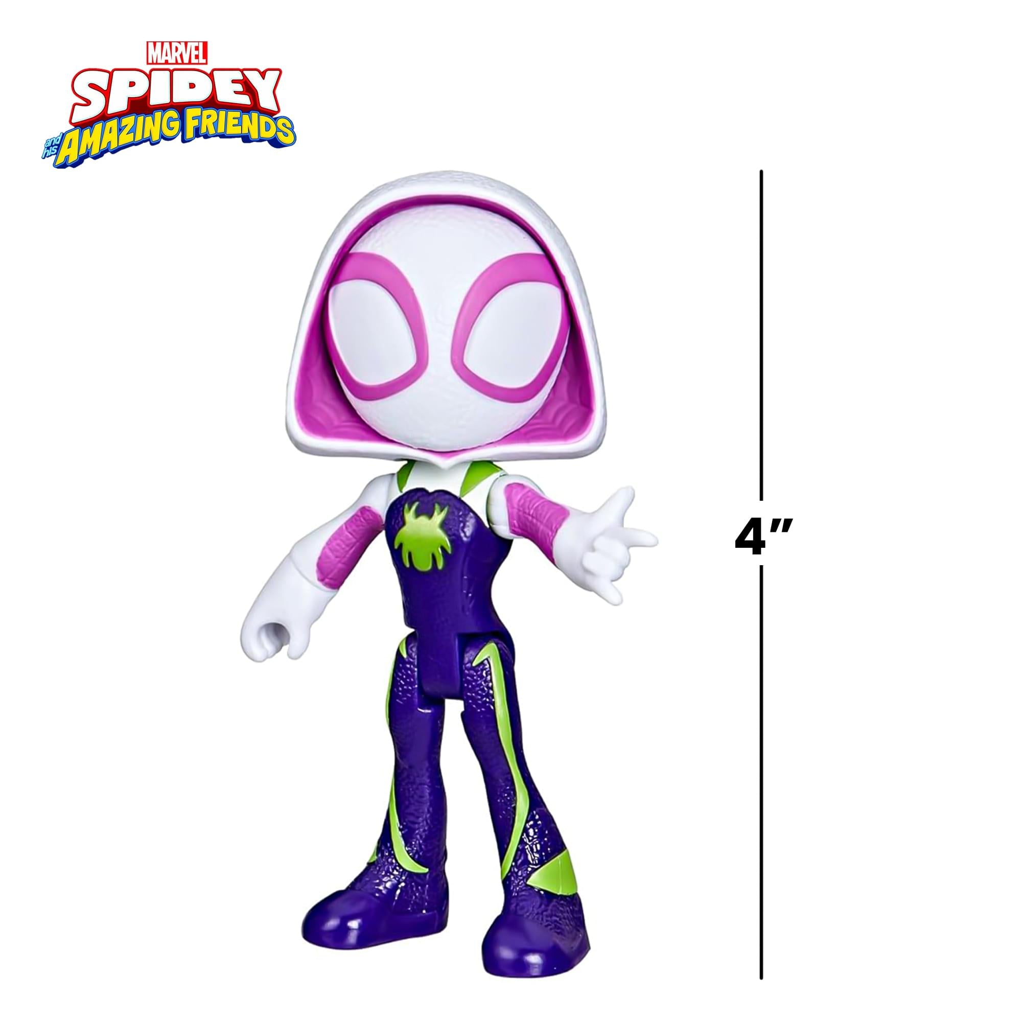 Marvel Spidey and Friends 4-Inch Dino-Webs Set | Ghost-Spider & Rhino Dino