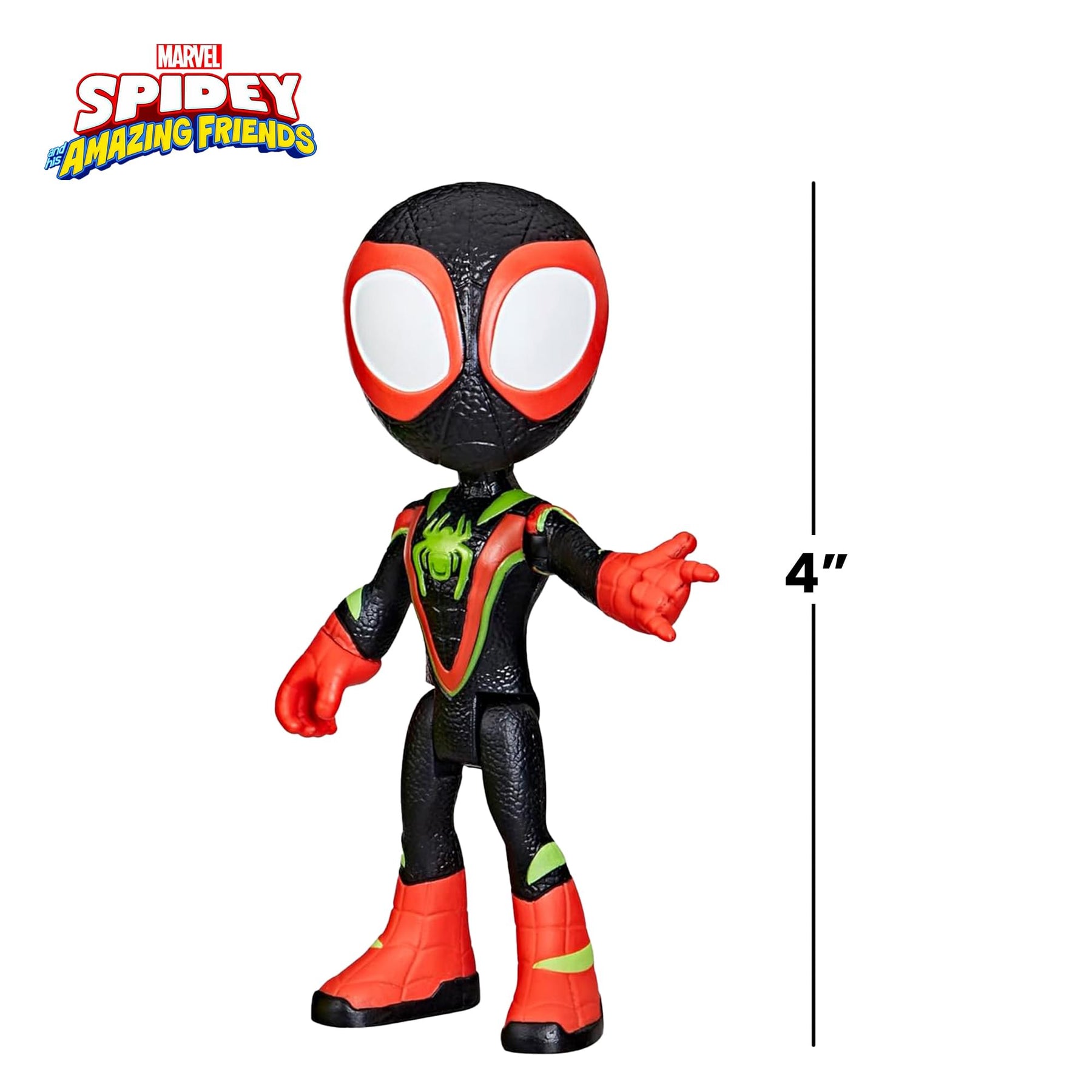 Marvel Spidey and Friends 4-Inch Dino-Webs Set | Miles Morales & Electrosaurus