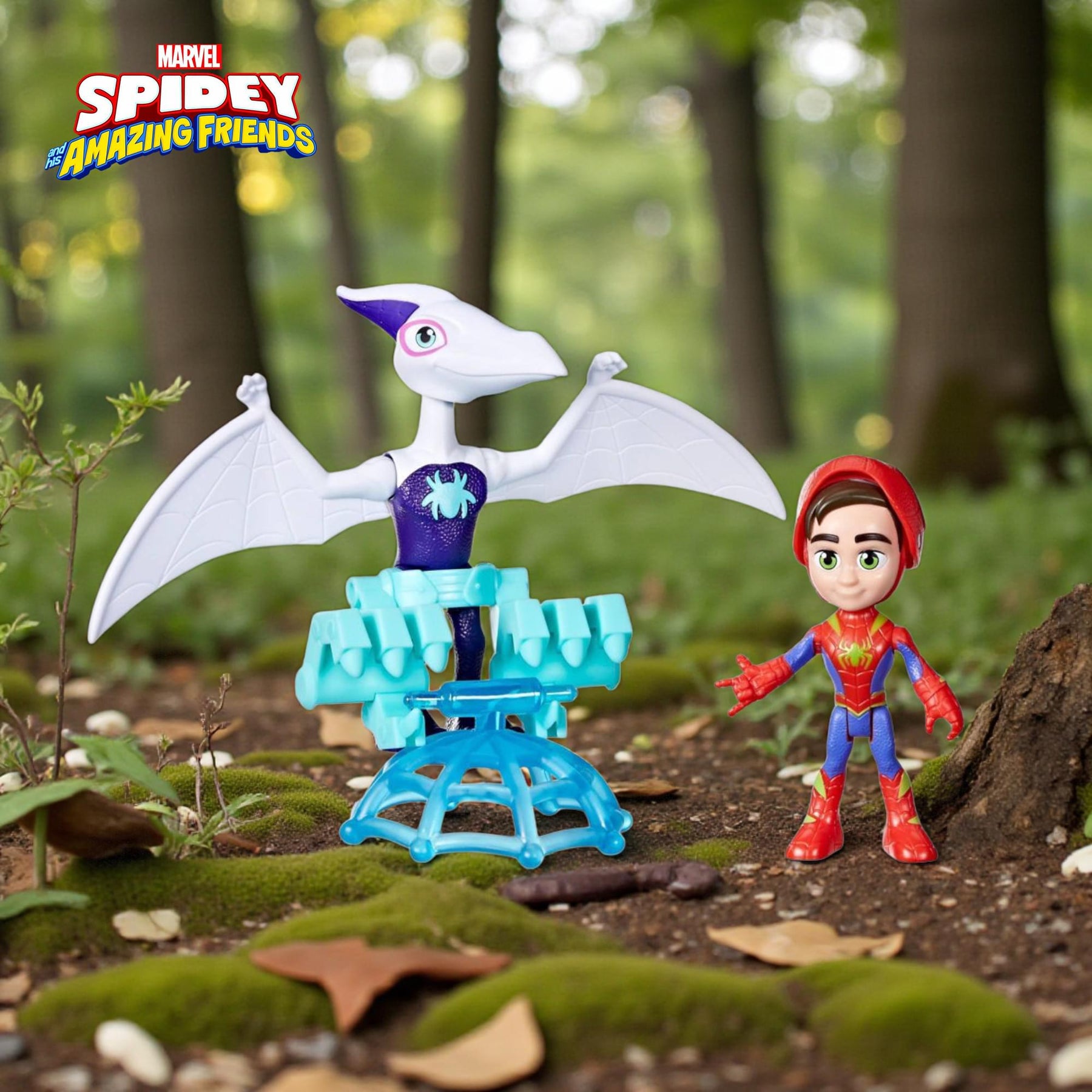 Marvel Spidey and Friends 4-Inch Dino-Webs Set | Ghostasaurus & Spidey