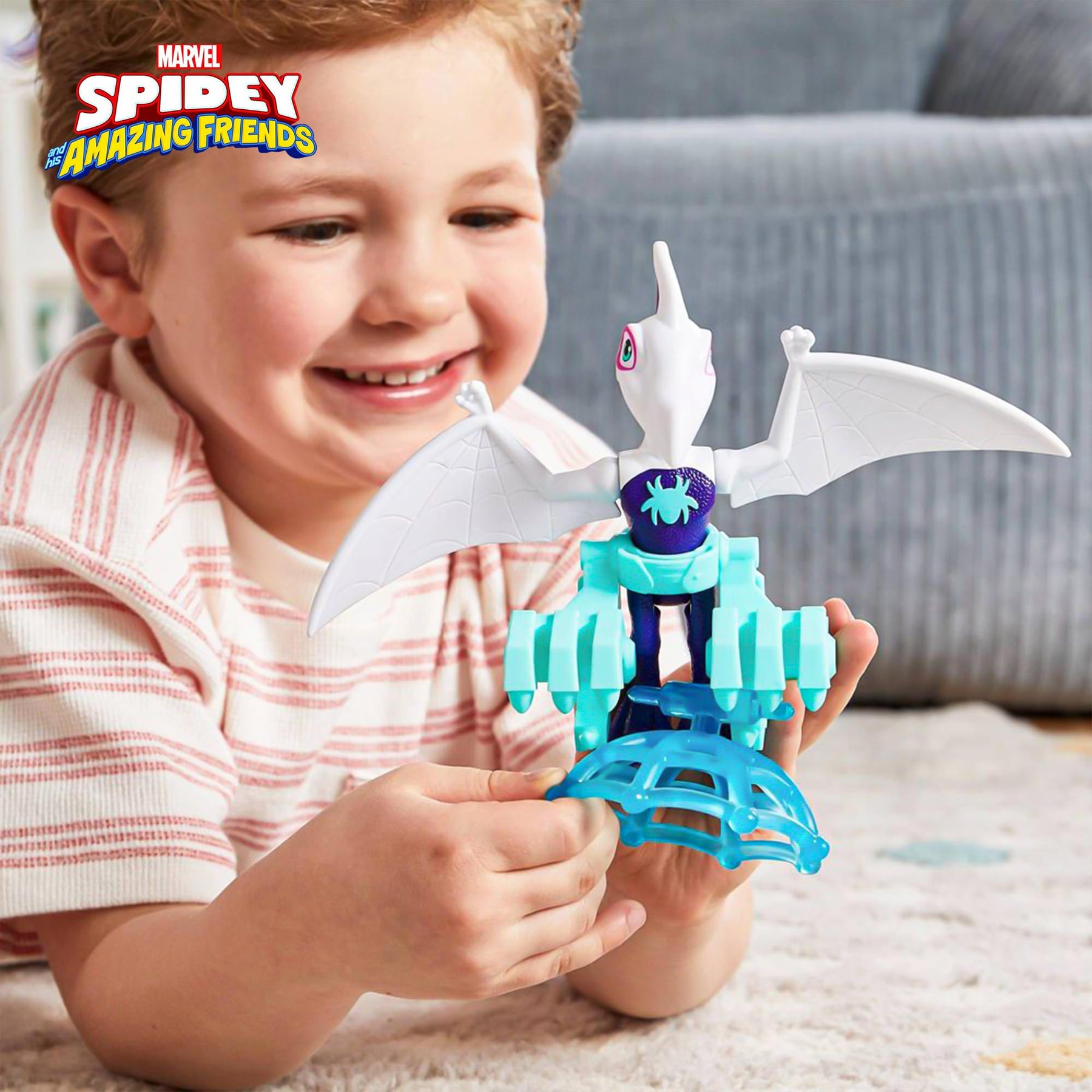 Marvel Spidey and Friends 4-Inch Dino-Webs Set | Ghostasaurus & Spidey