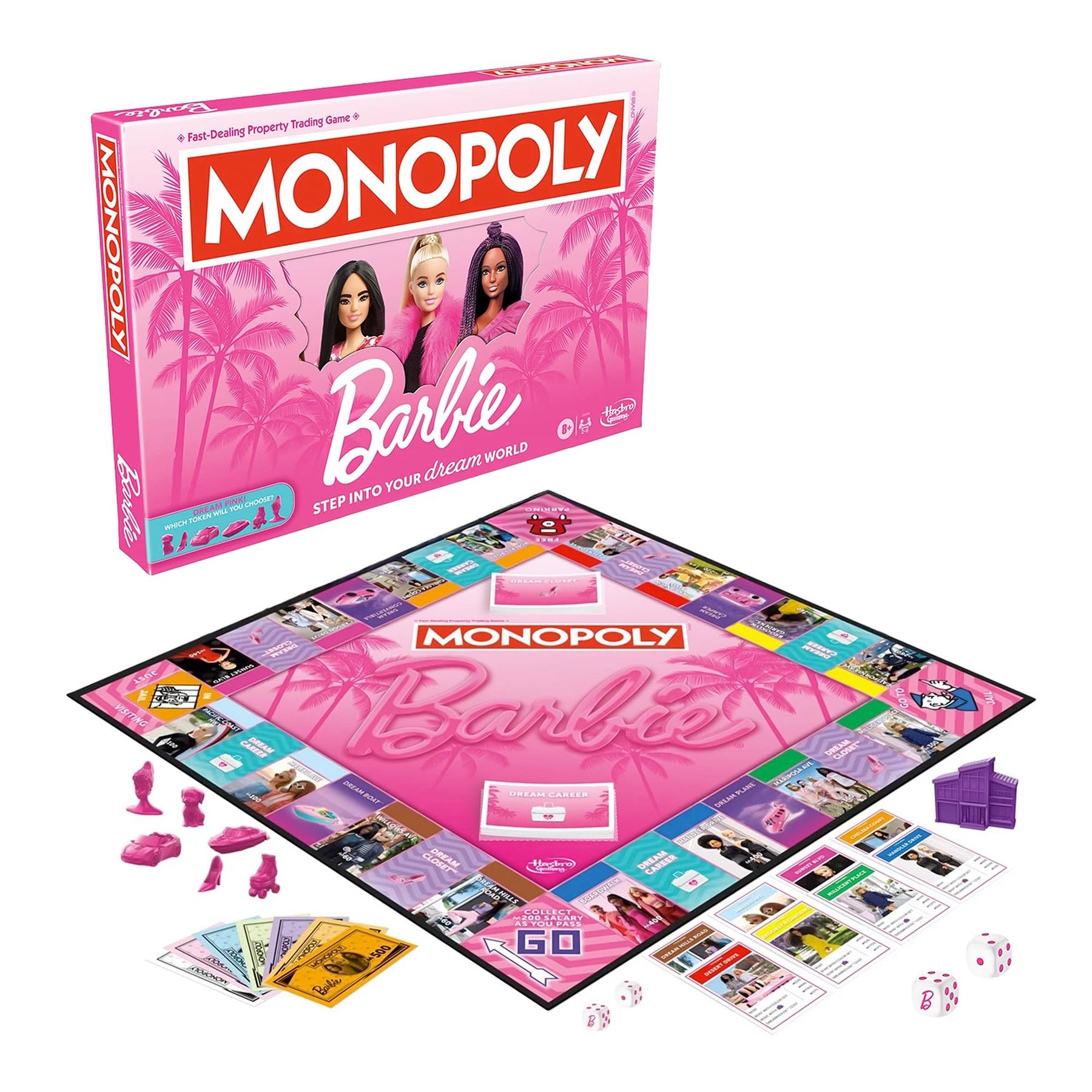 Monopoly: Barbie Edition Board Game | 2-6 Players