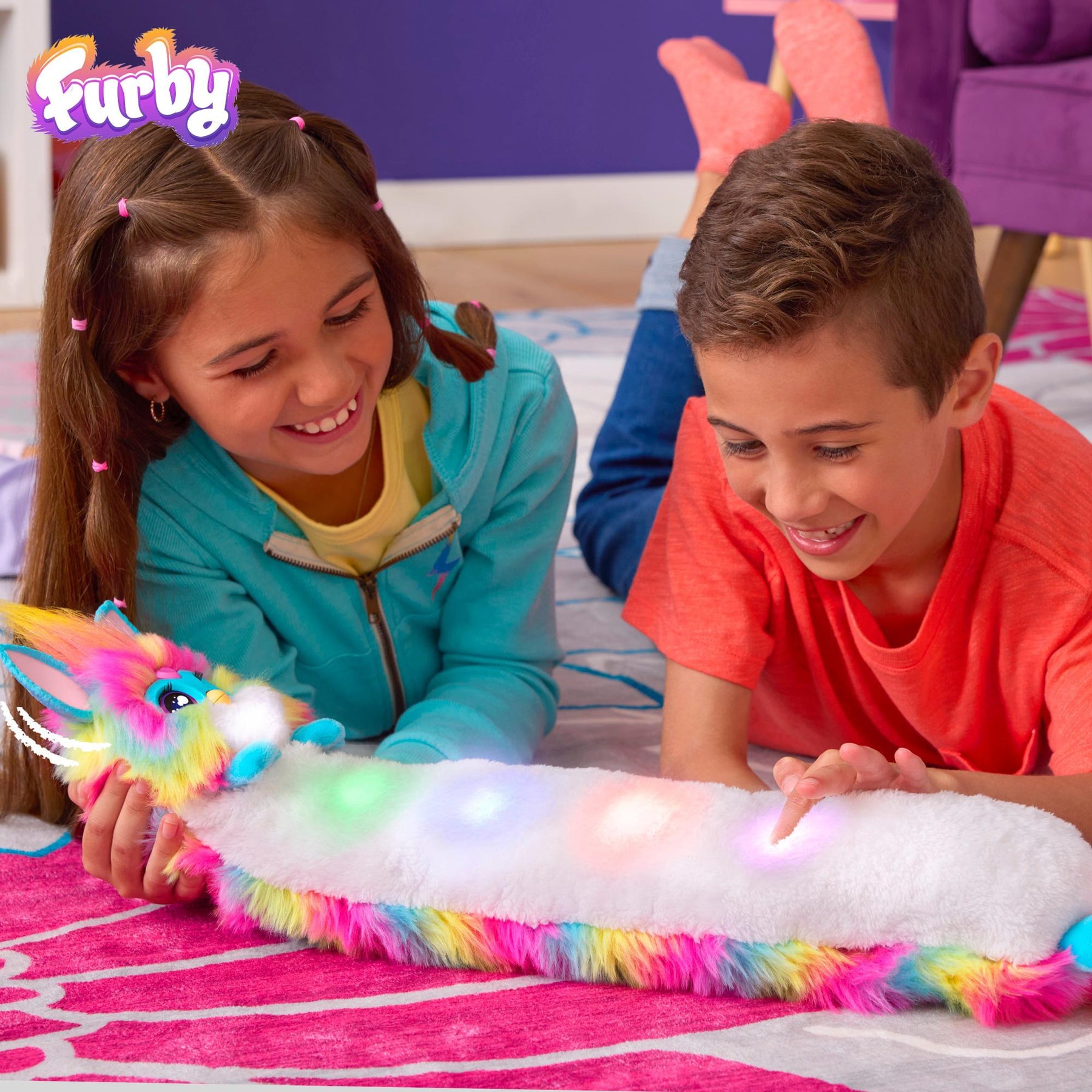 Furby DJ 32-Inch Interactive Rainbow Plush | With Music, Lights, Motion, & Games