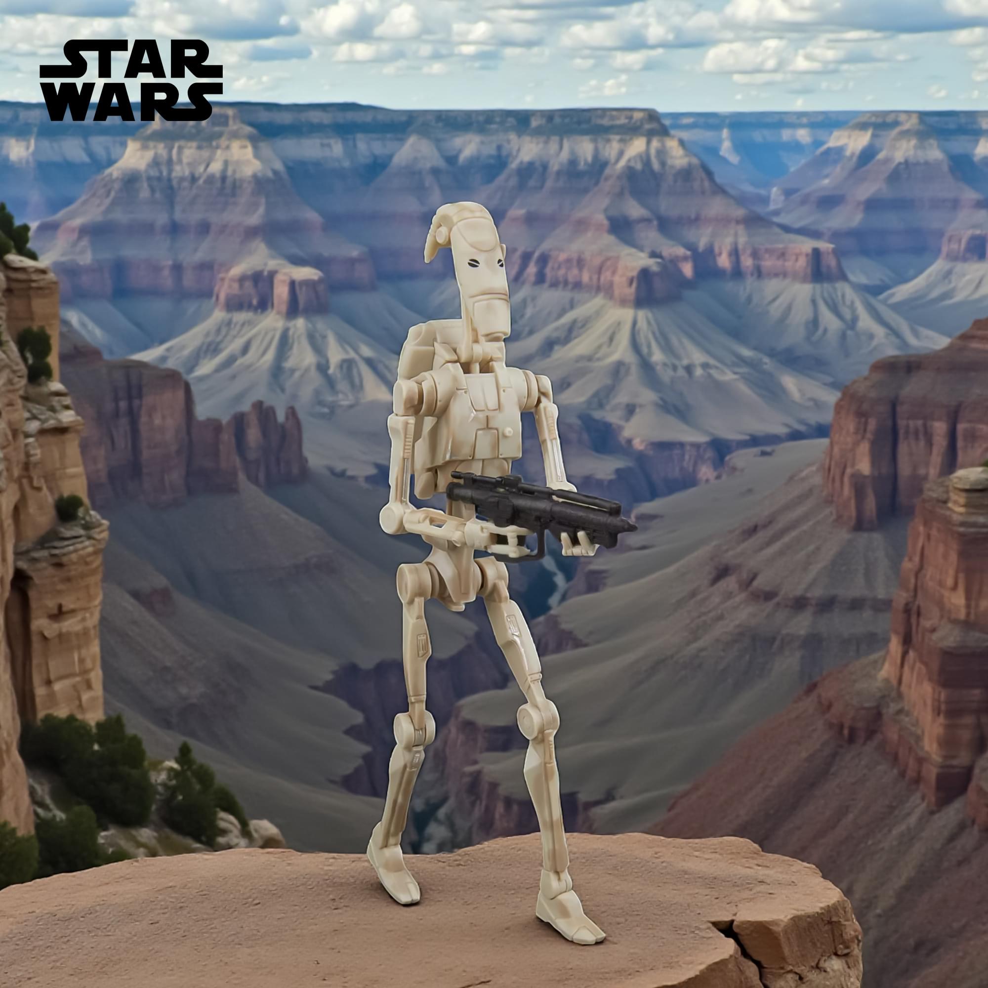 Star Wars Black Series Battle Droid and STAP 6-Inch Action Figure Set