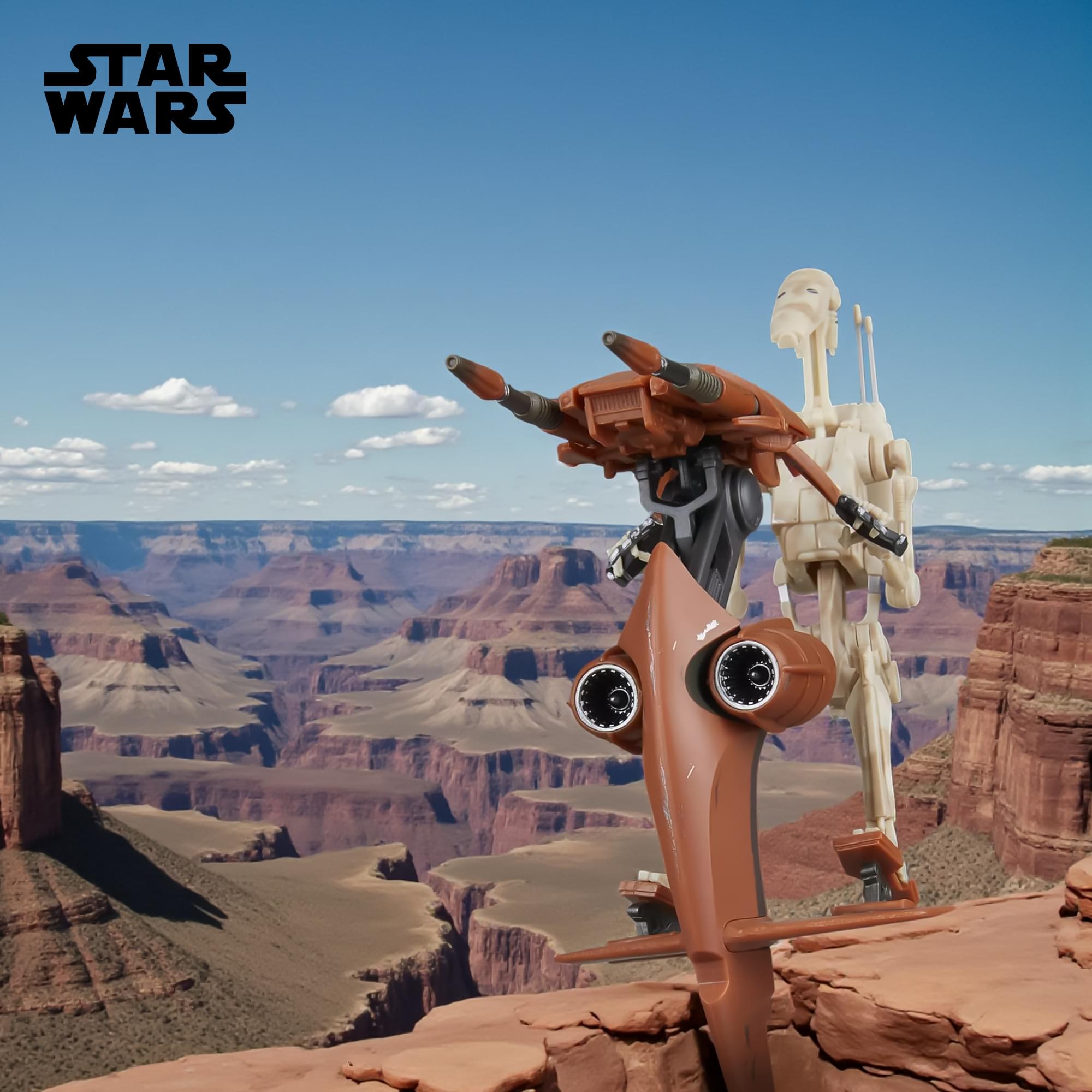 Star Wars Black Series Battle Droid and STAP 6-Inch Action Figure Set