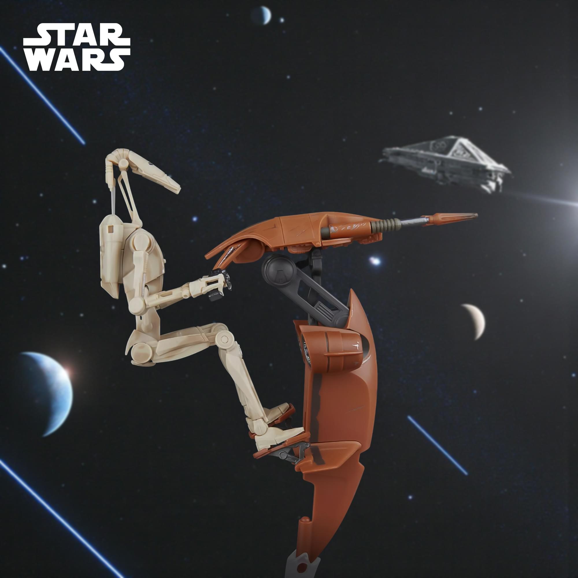 Star Wars Black Series Battle Droid and STAP 6-Inch Action Figure Set