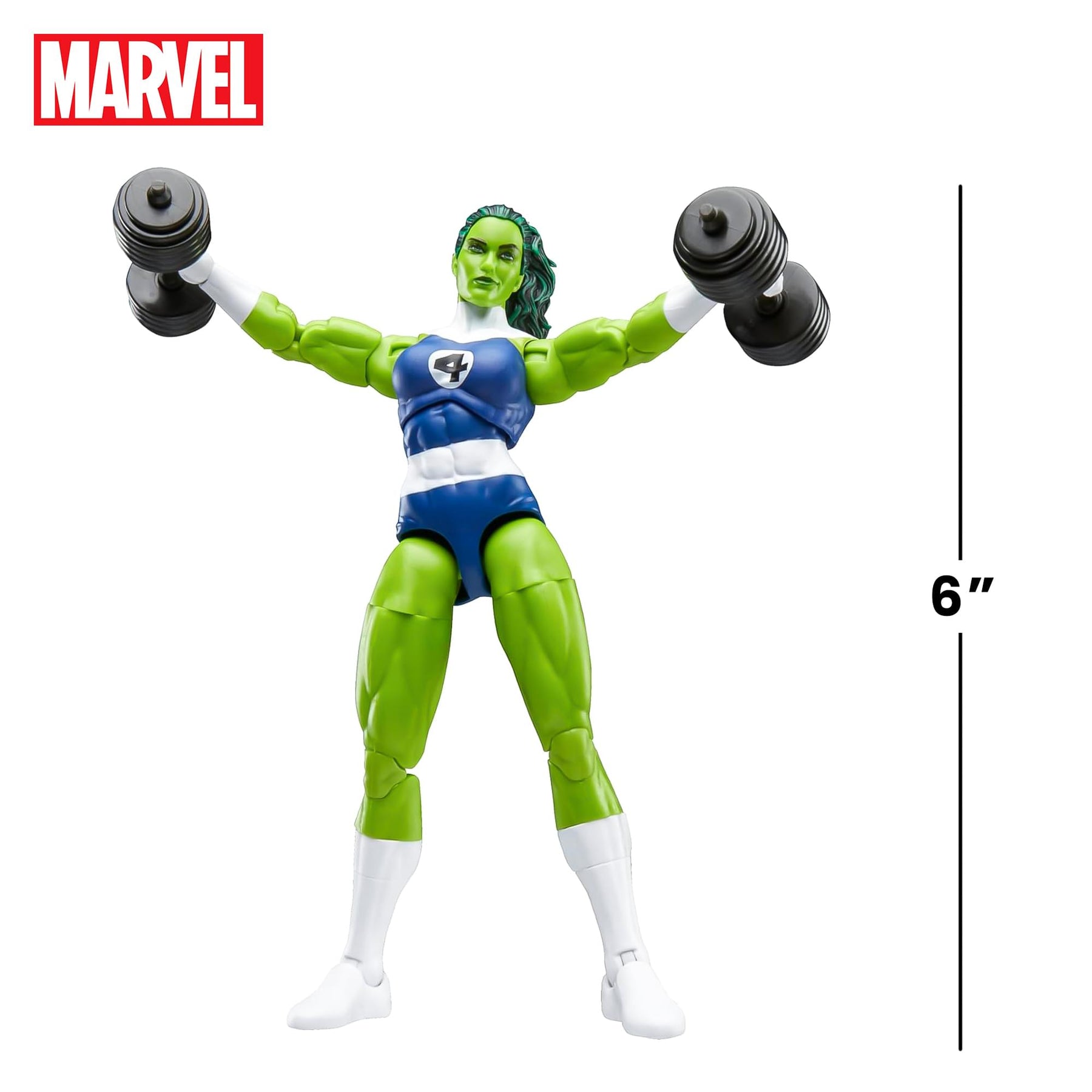 Marvel Legends Fantastic Four She-Hulk Action 6-Inch Action Figure