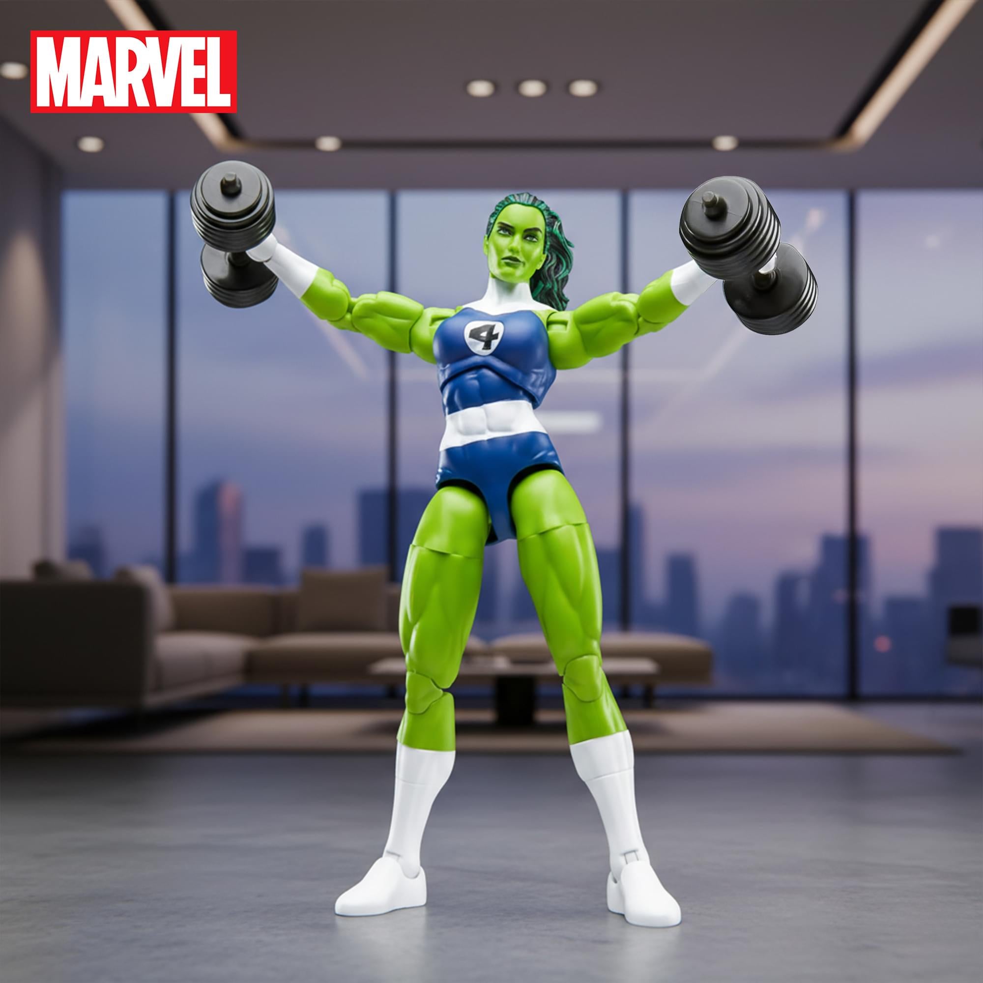 Marvel Legends Fantastic Four She-Hulk Action 6-Inch Action Figure