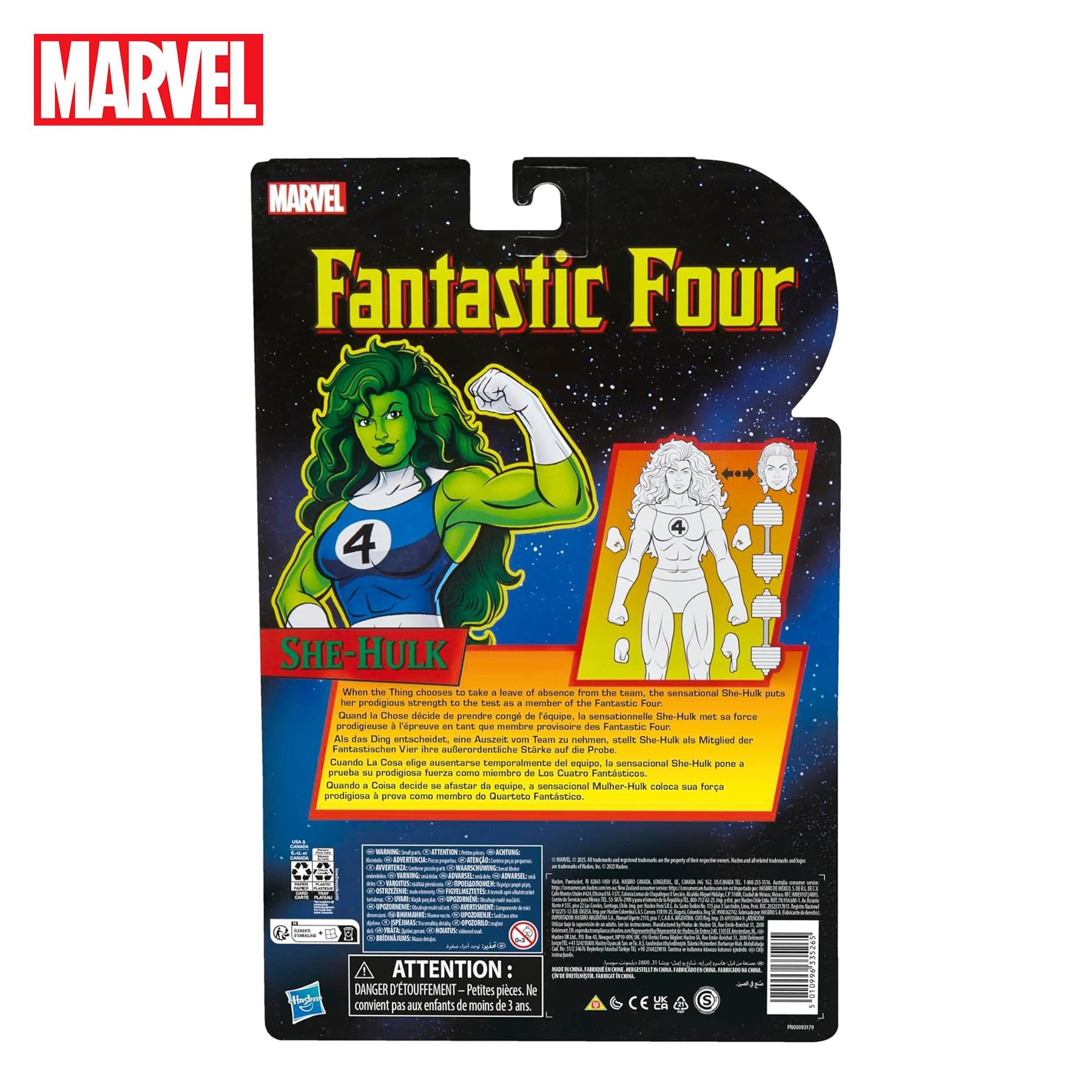 Marvel Legends Fantastic Four She-Hulk Action 6-Inch Action Figure