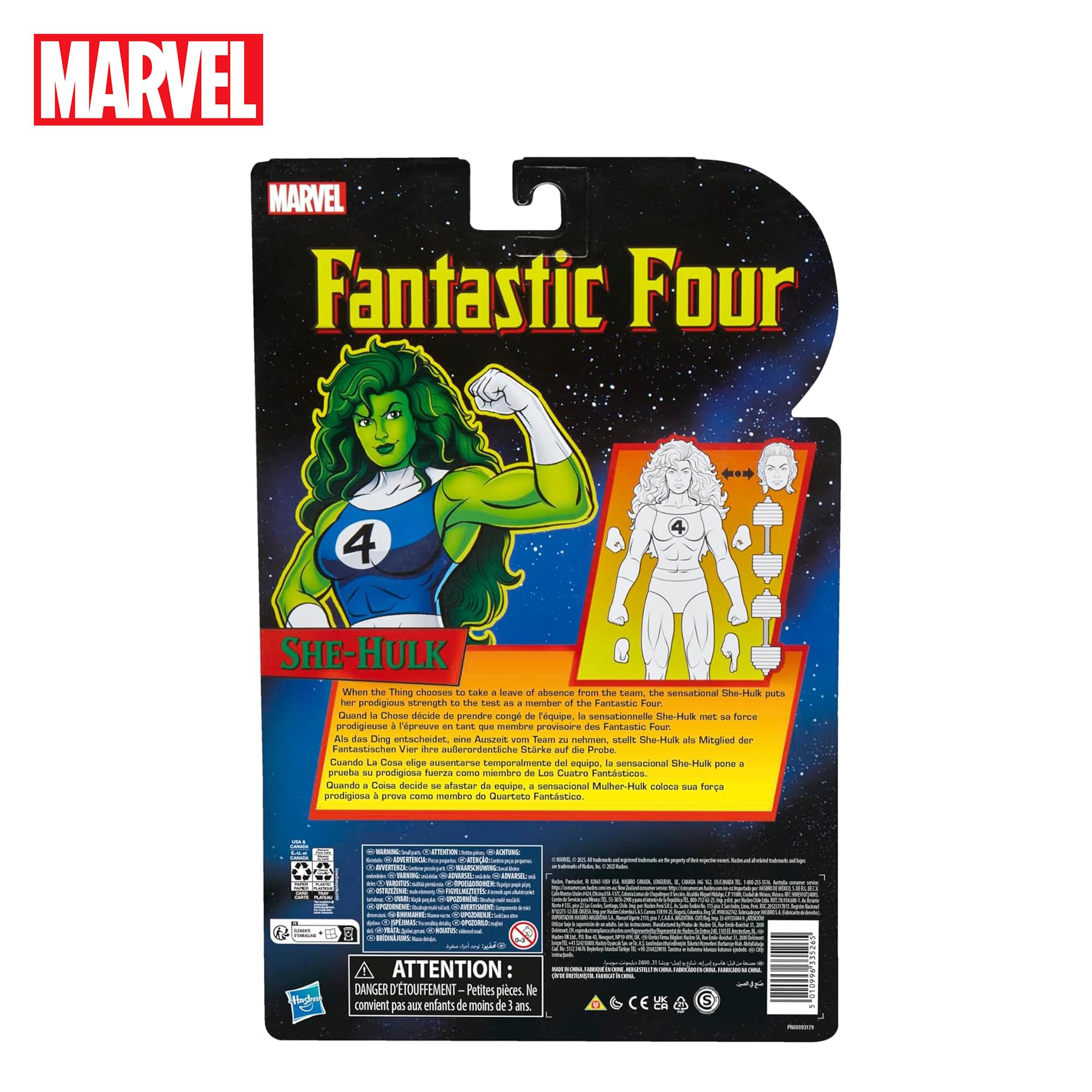 Marvel Legends Fantastic Four She-Hulk Action 6-Inch Action Figure