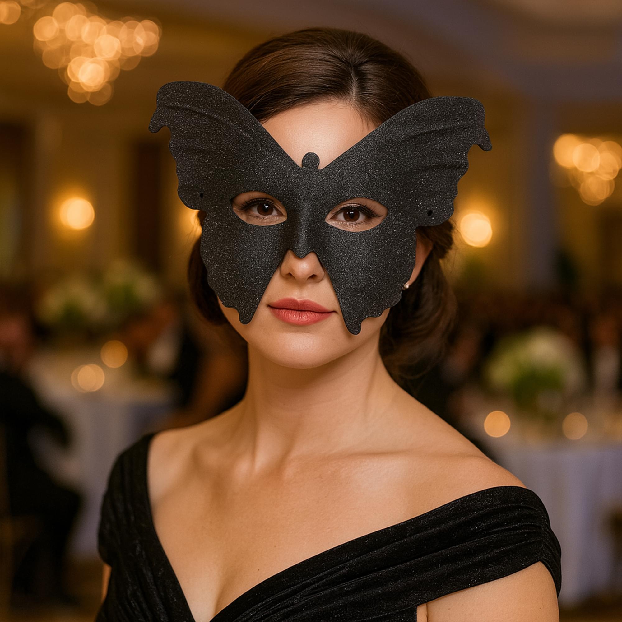 Black Butterfly Adult Masquerade Costume Mask