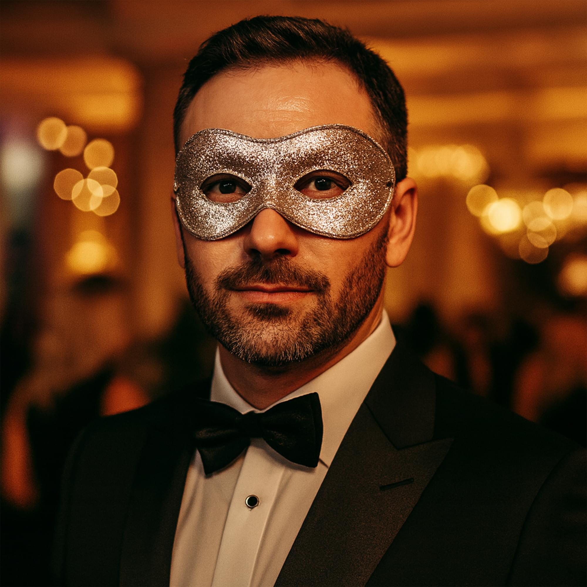 Assorted Small Glitter Domino Mask