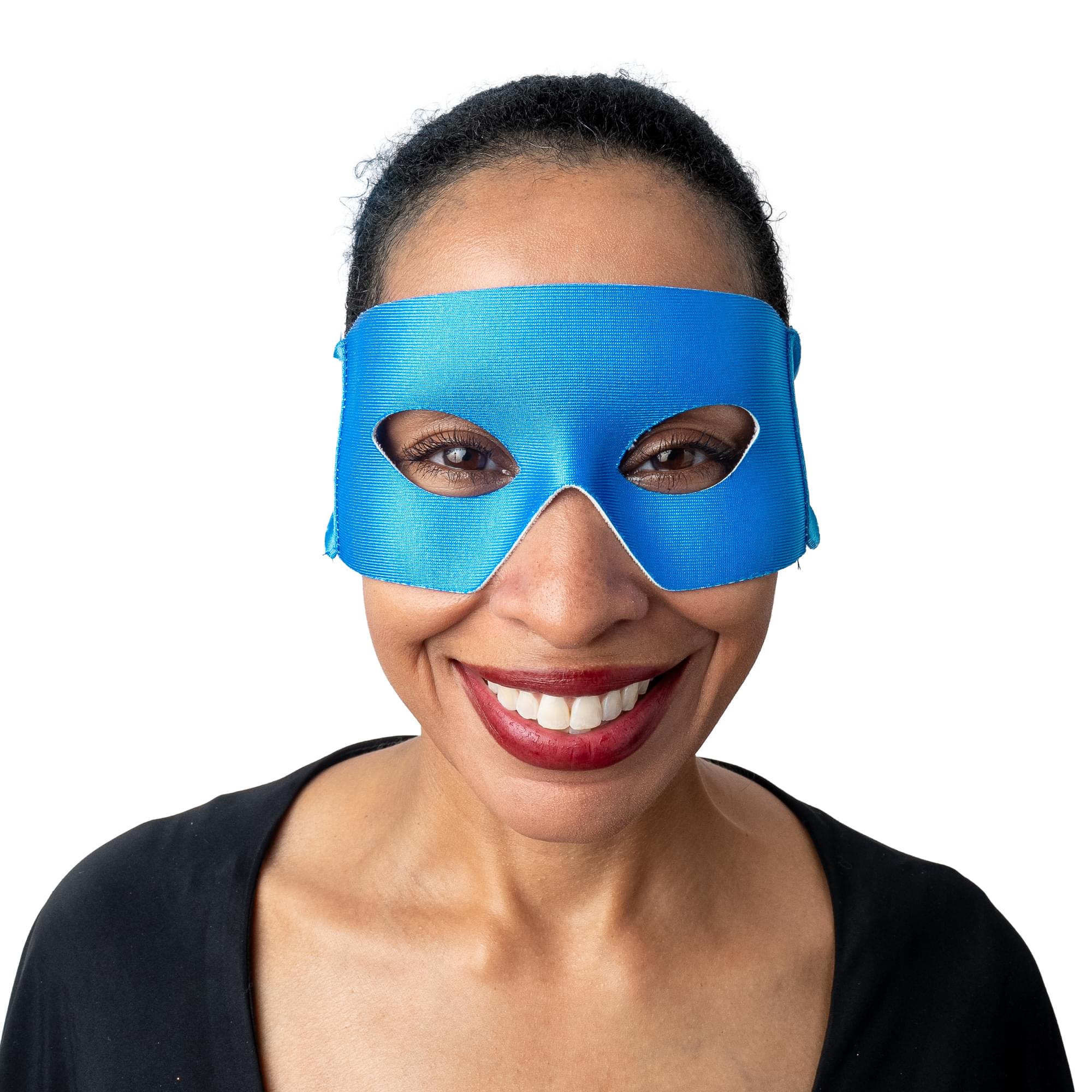 Blue Verona Mask with Tie (half) Costume Accessory