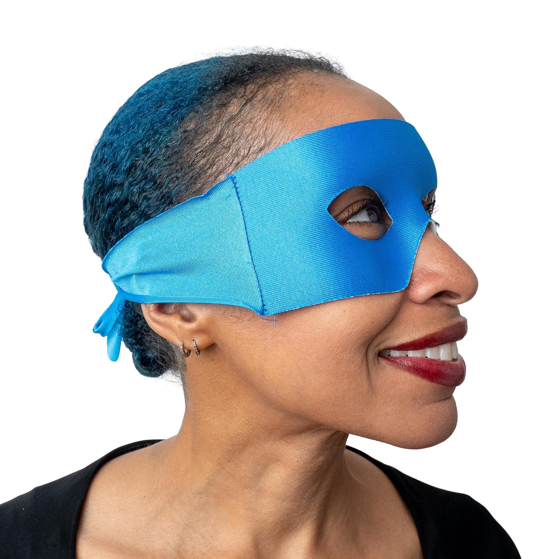Blue Verona Mask with Tie (half) Costume Accessory