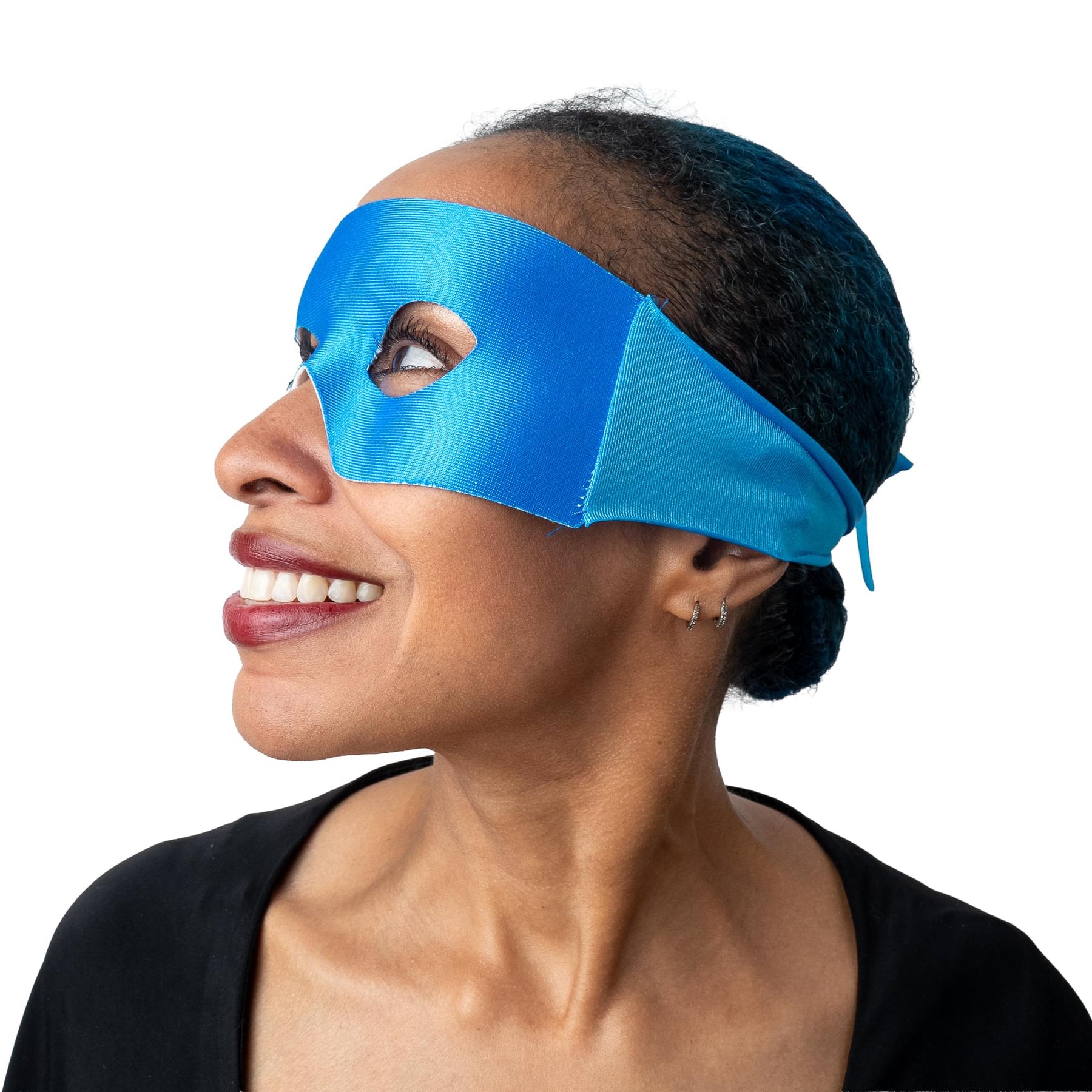 Blue Verona Mask with Tie (half) Costume Accessory
