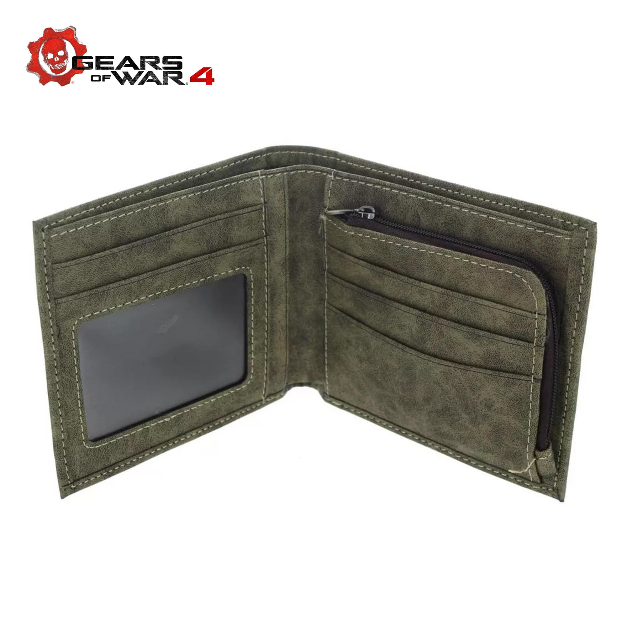 Gears of War 4 Embossed Outsiders Logo Bi-Fold Wallet