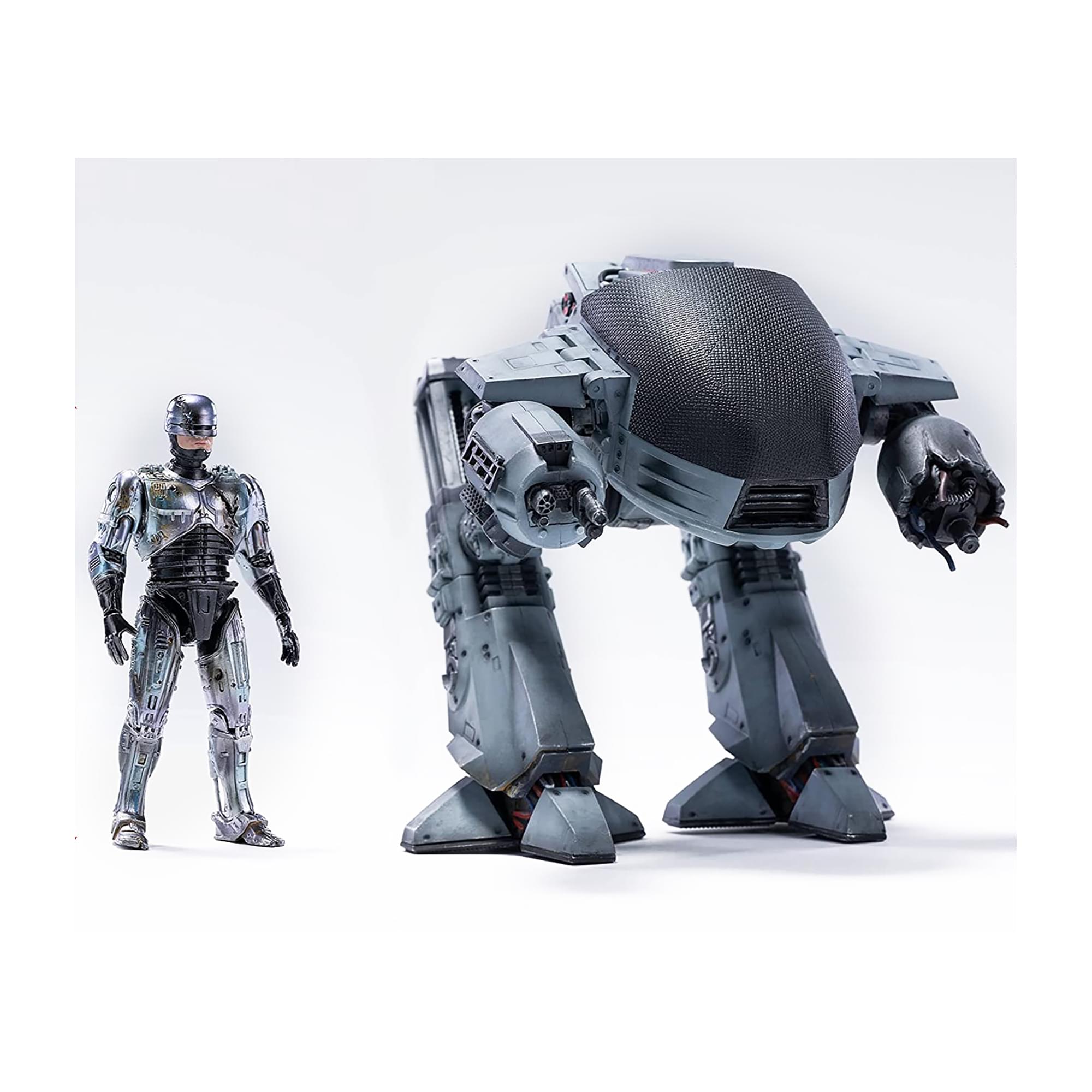 RoboCop ED-209 vs RoboCop Battle Damage Exclusive 1/8 Action Figure 2-Pack