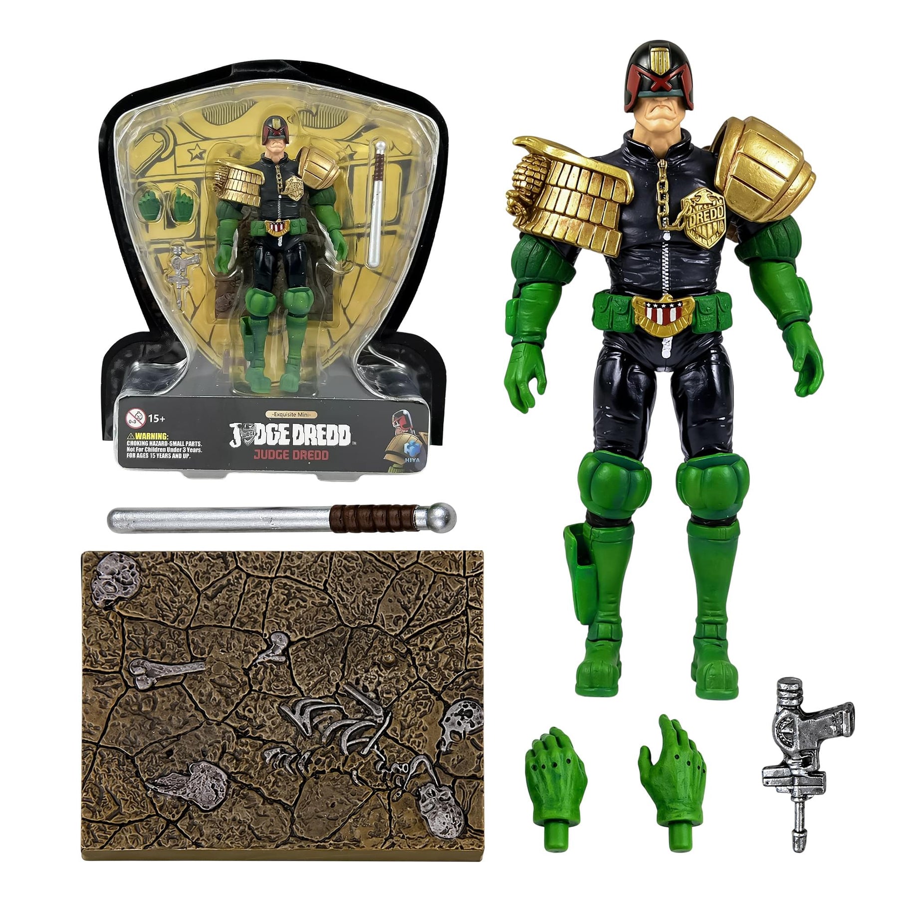 2000 AD Exquisite Mini Series Judge Dredd 1:18 Scale PX Previews Exclusive Figure