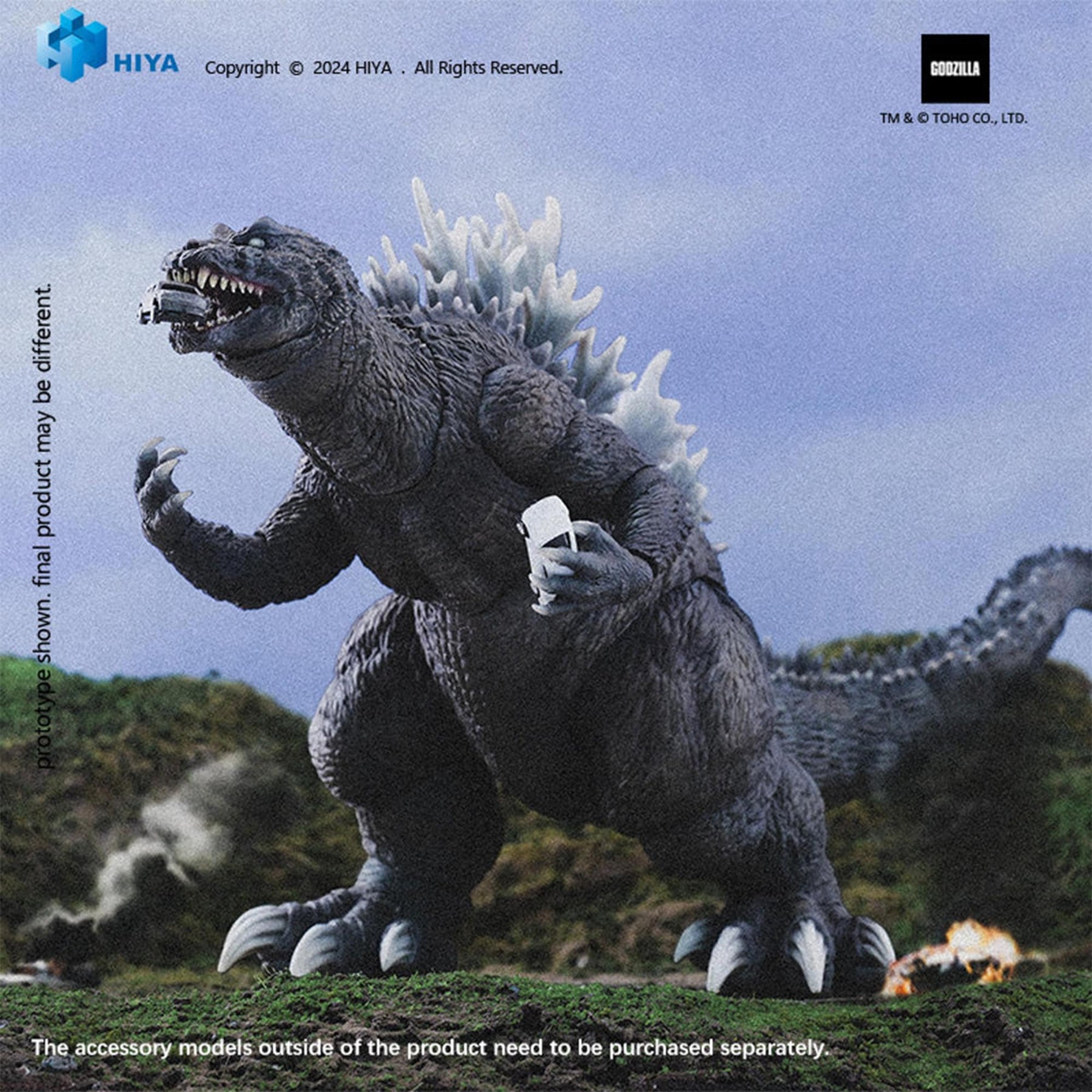 Godzilla: Monsters All-Out Attack (2001) Godzilla 7-Inch Action Figure